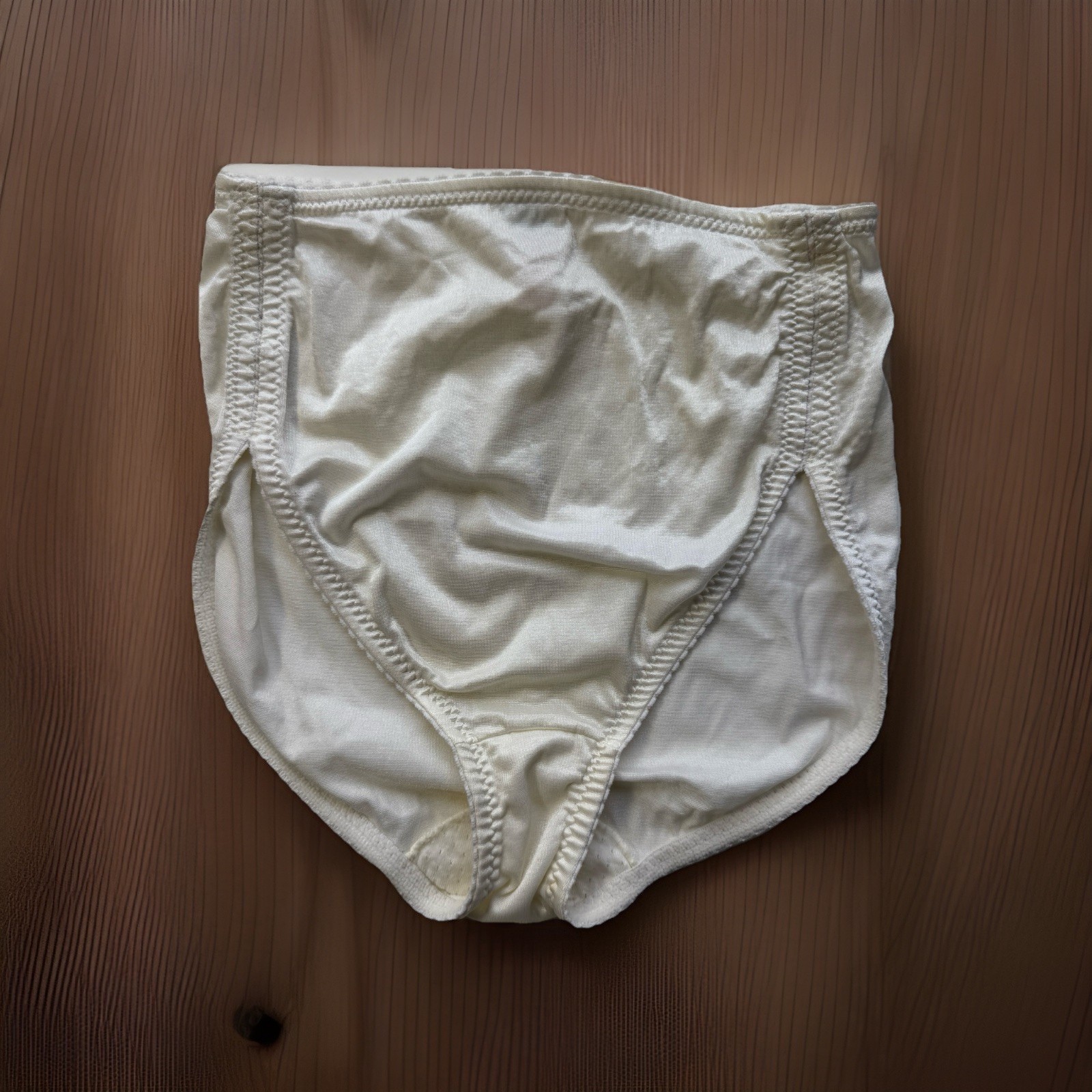 VTG Shiny Nylon Lycra Granny Panty Sears Briefs Size Large Made in USA Hi Cut