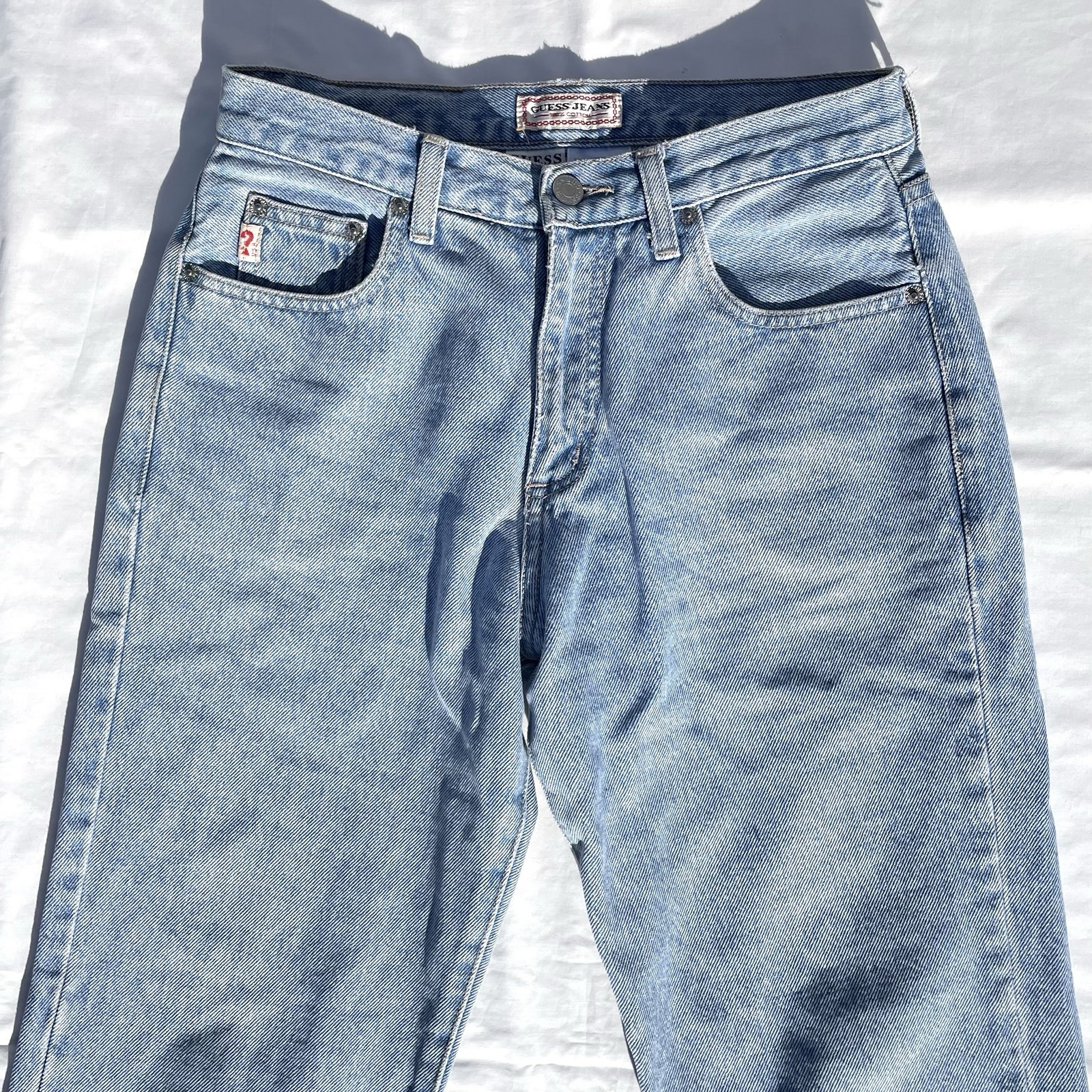 Vintage Guess USA Straight Leg Jeans Womens 26 Blue