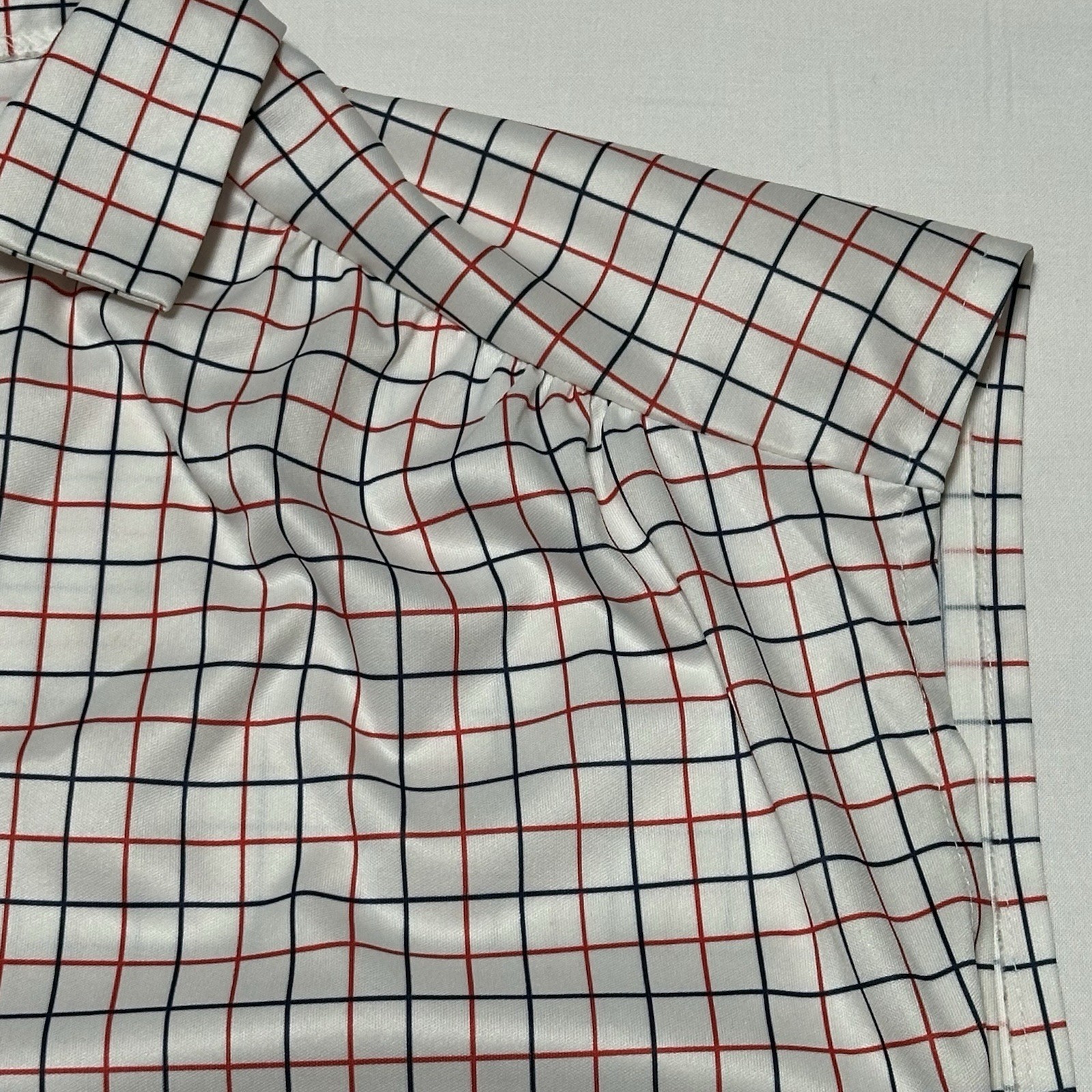 Vintage NPC Fashions Window Pane Plaid Top