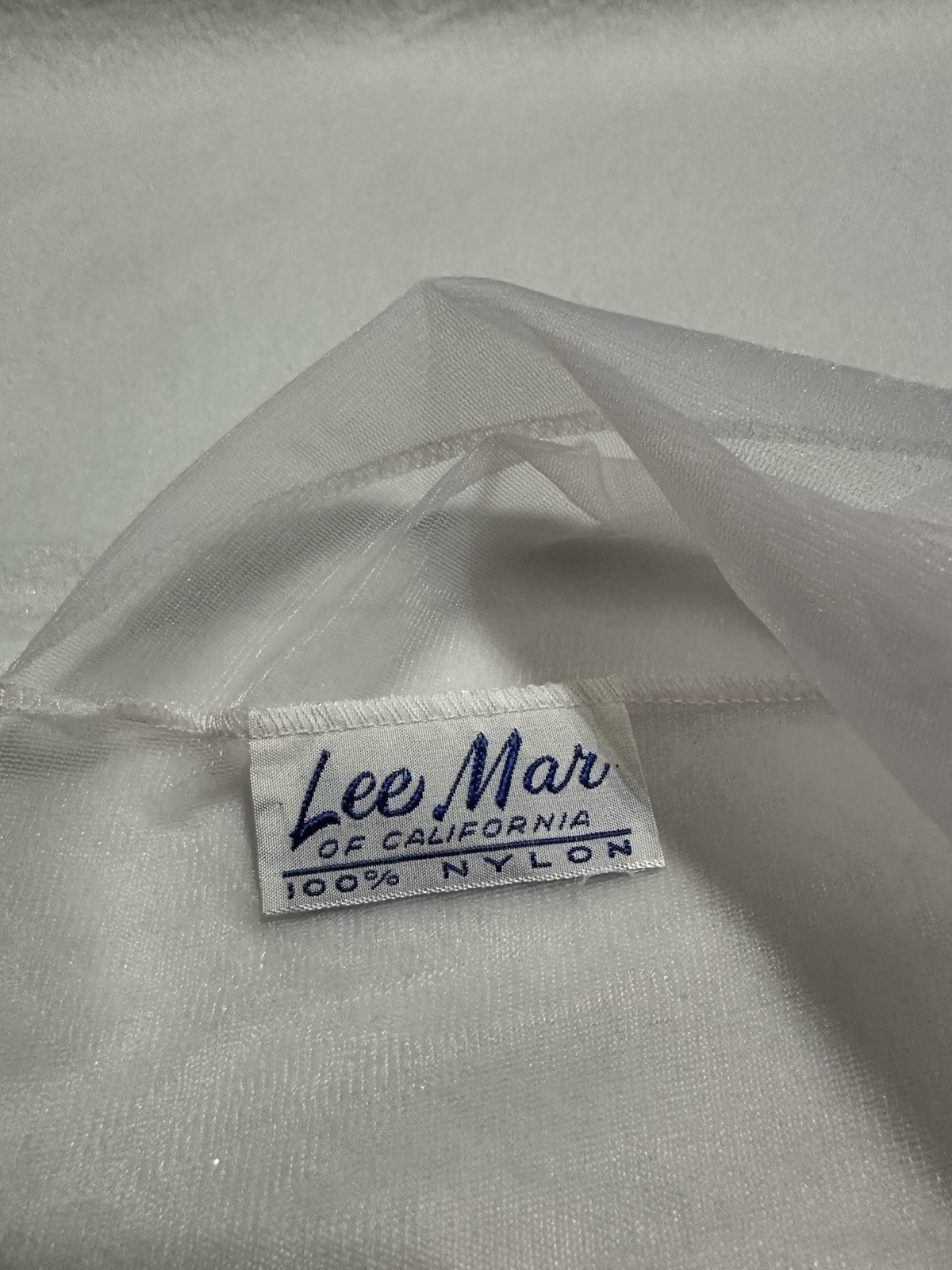 Baby Pink Vintage Blouse. Lee Mar Of California. Short Sleeve And Sheer.