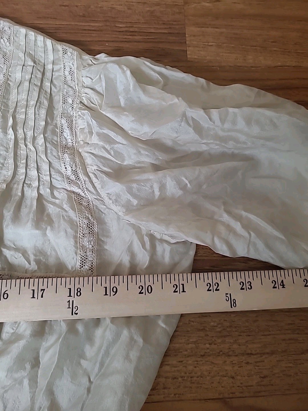 Antique 1800s 1900s Silk Lace Blouse M/L Edwardian Victorian Gothic Pearl Button