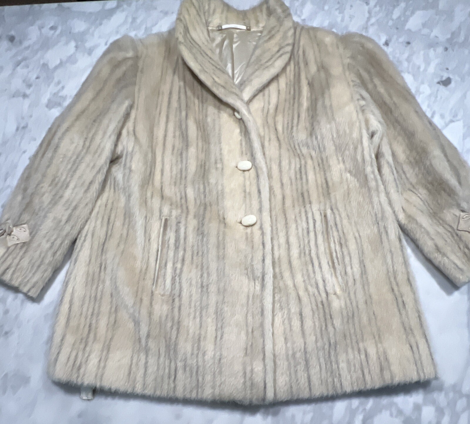 Luxus-Llama Jacket Women’s 42 Striped Made West Germany Vintage