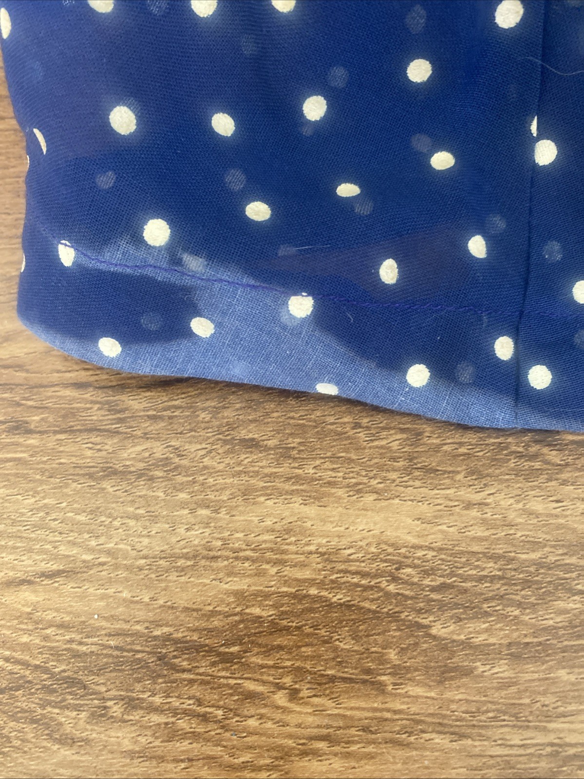 Vintage Coco California Blue with polkadots maxi dress size 10 Paper Tag Lined