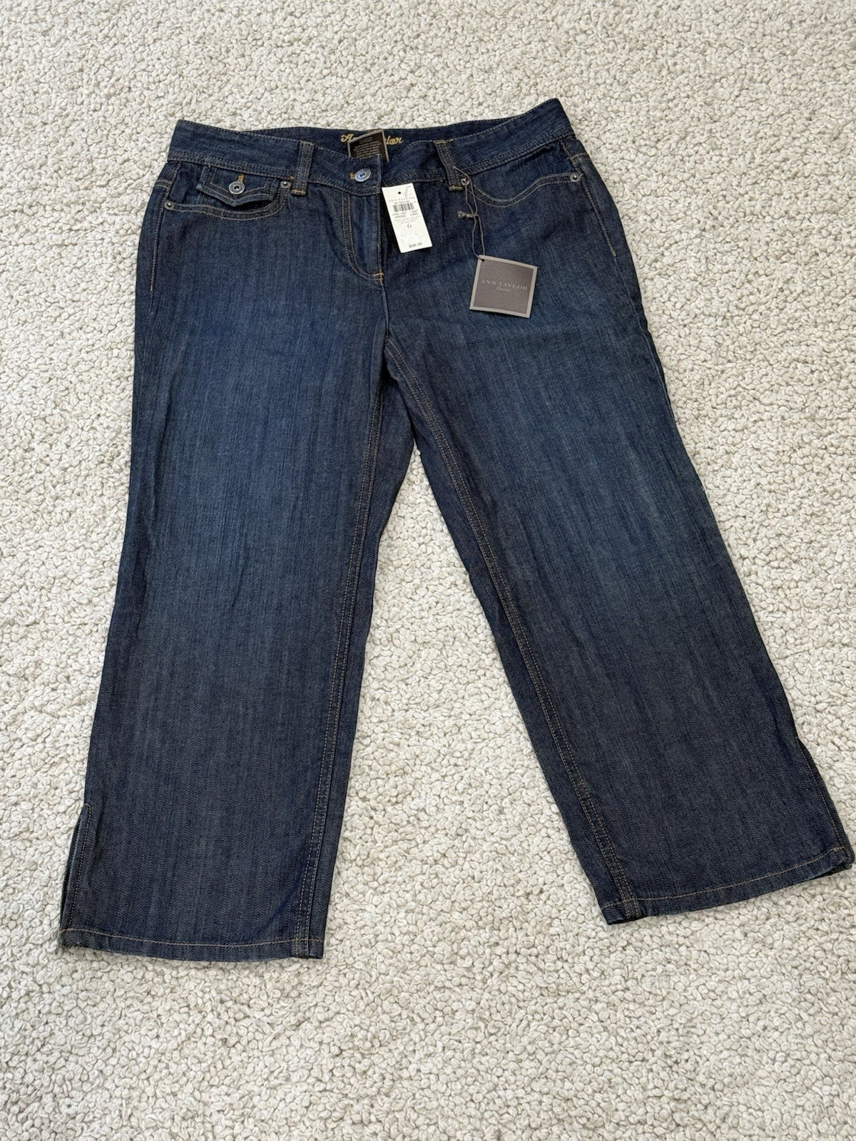 NEW Ann Taylor Women’s Vintage Dark Wash Modern Fit Lindsay Waist Jeans Size 6