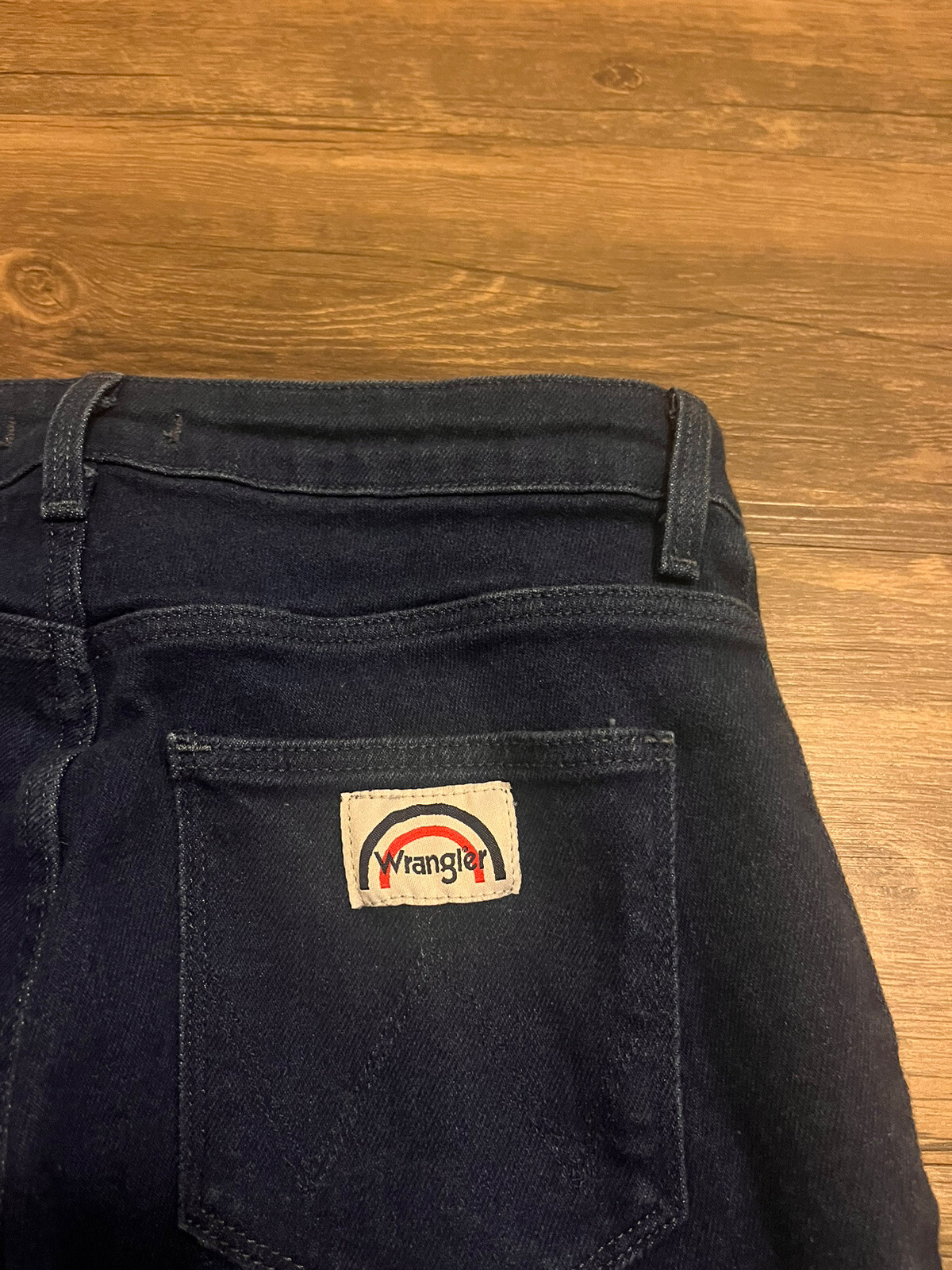 Vtg 80s Wrangler Rainbow StitchJean Pants Straight Leg Regular Fit Woman’s