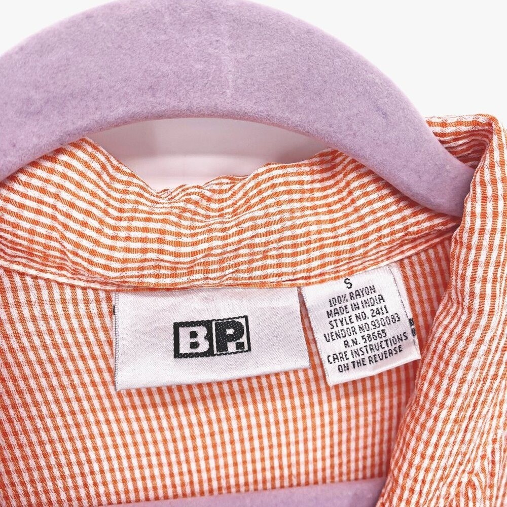 BP Vintage Mini Gingham Button Front Dress