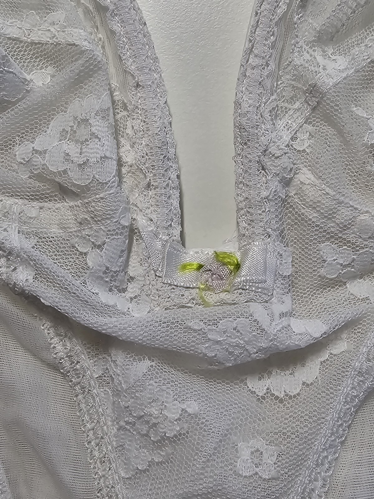 RARITÄT: MARLENE Long BH, Gr. 36 / 80 Cup B, creme * VINTAGE * Made in USA