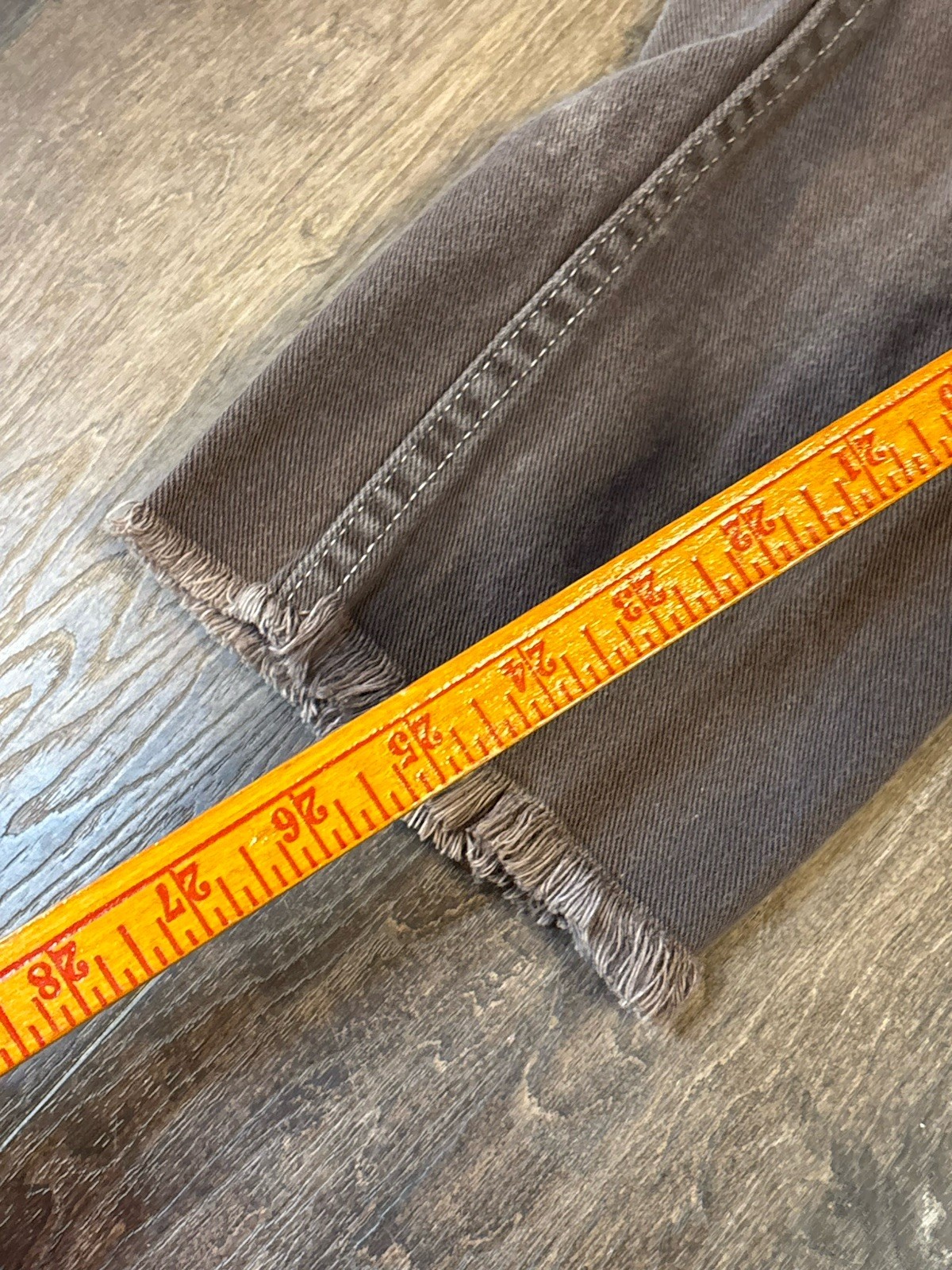 Vtg 50’s 60’s Misses Wrangler Sanforized Women’s Denim Jeans Brown 26×25 USA