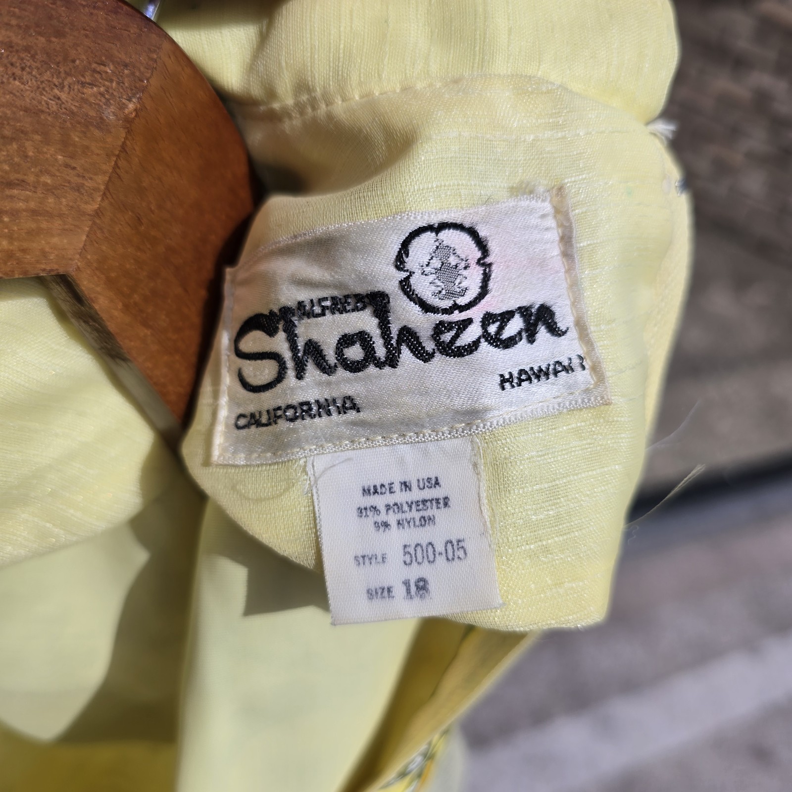 Vintage Alfred Shaheen California Hawaii Evening Dress Size 18 S/M Womens
