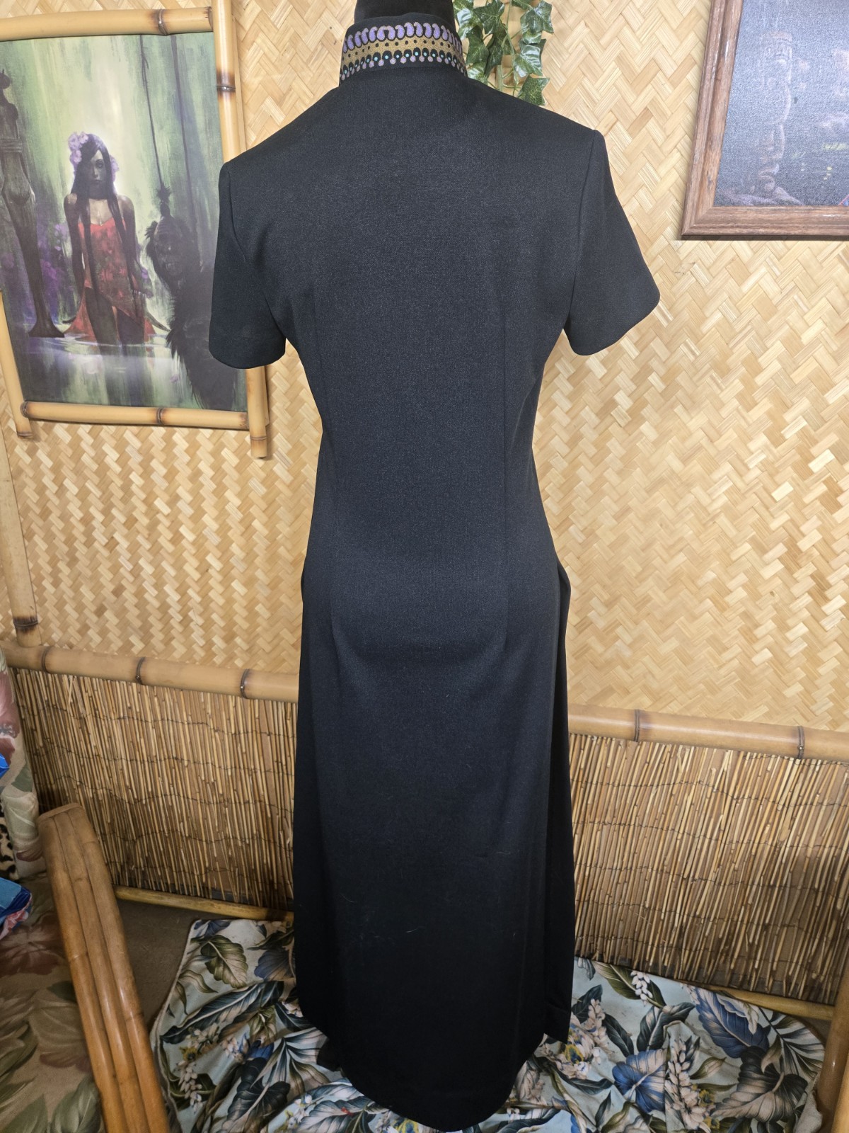 Vintage 1970’s Alfred Shaheen Hawaiian Maxi Aloha Dress w1168