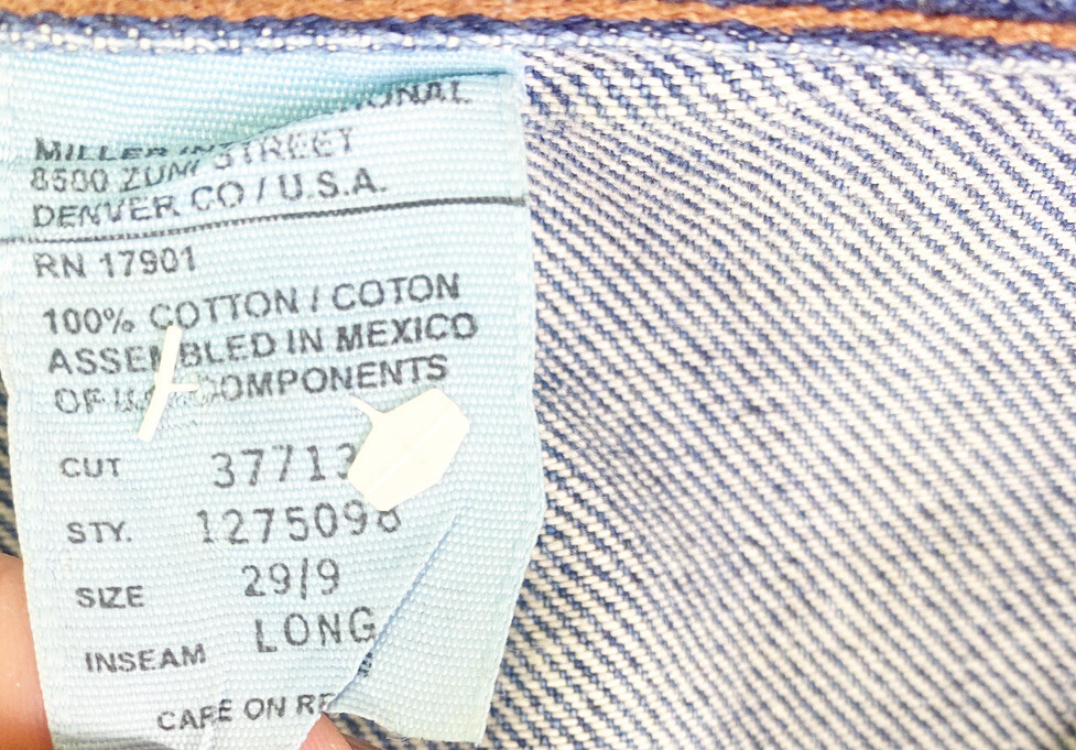 VTG Rocky Mountain Jeans 28/9 Long (Actual 27×34) High Rise Western Jeans GUC
