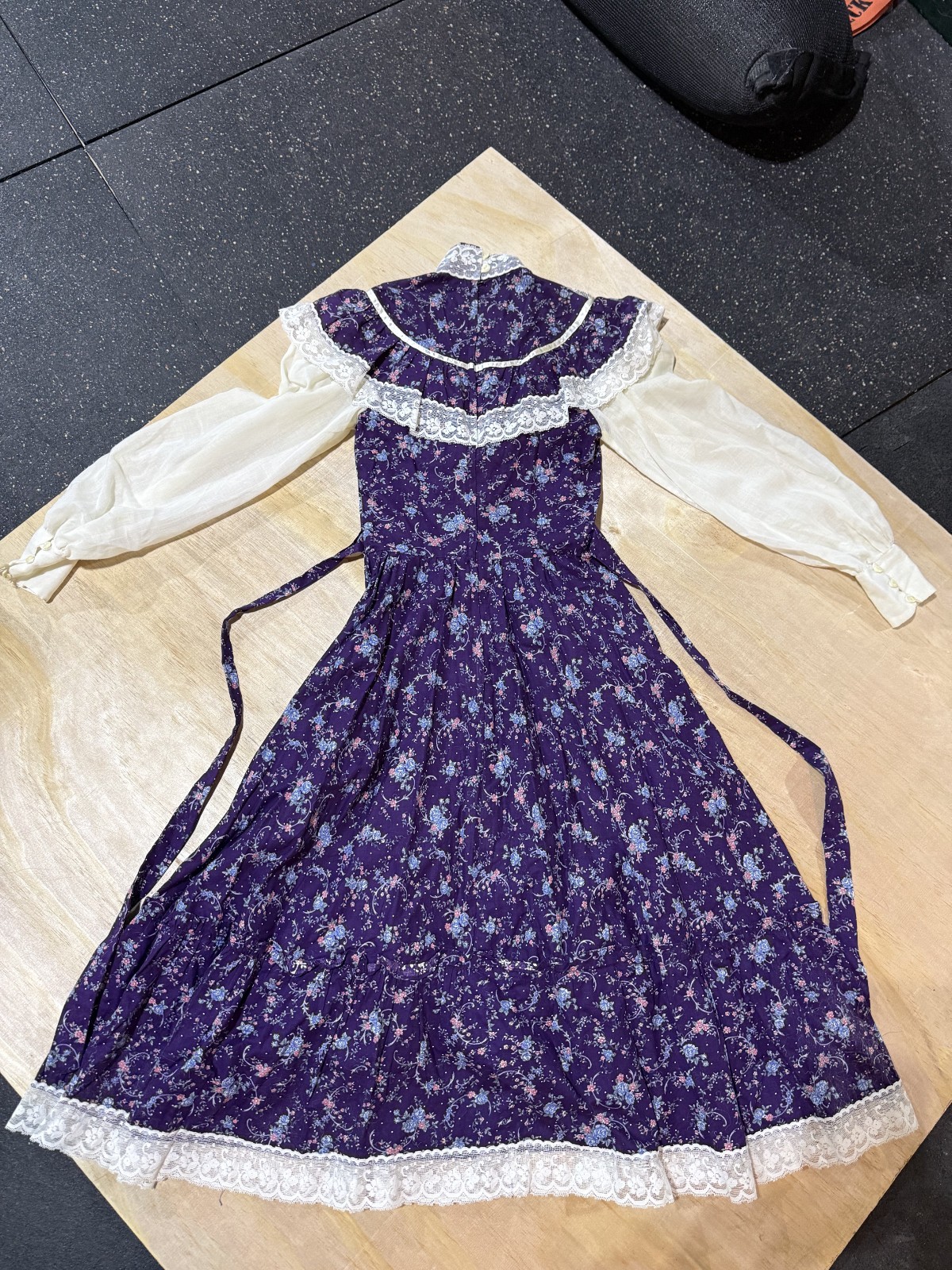 Vintage Gunne Sax Dress Sz 5 Calico Floral Prairie Cottage Core Western 1970s