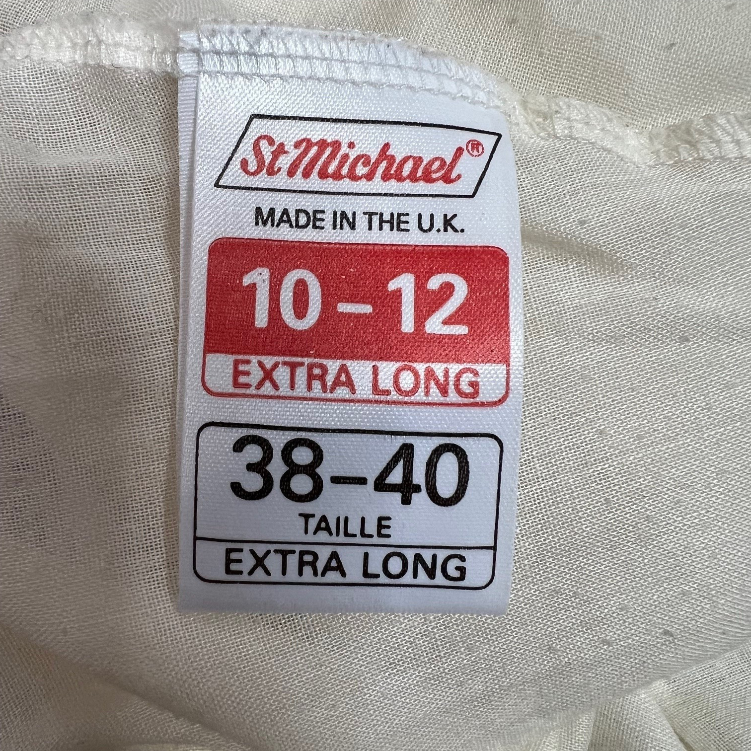 Vintage St Michael Ivory Cotton Blend Petticoat Underskirt Lace Prairie Cottage