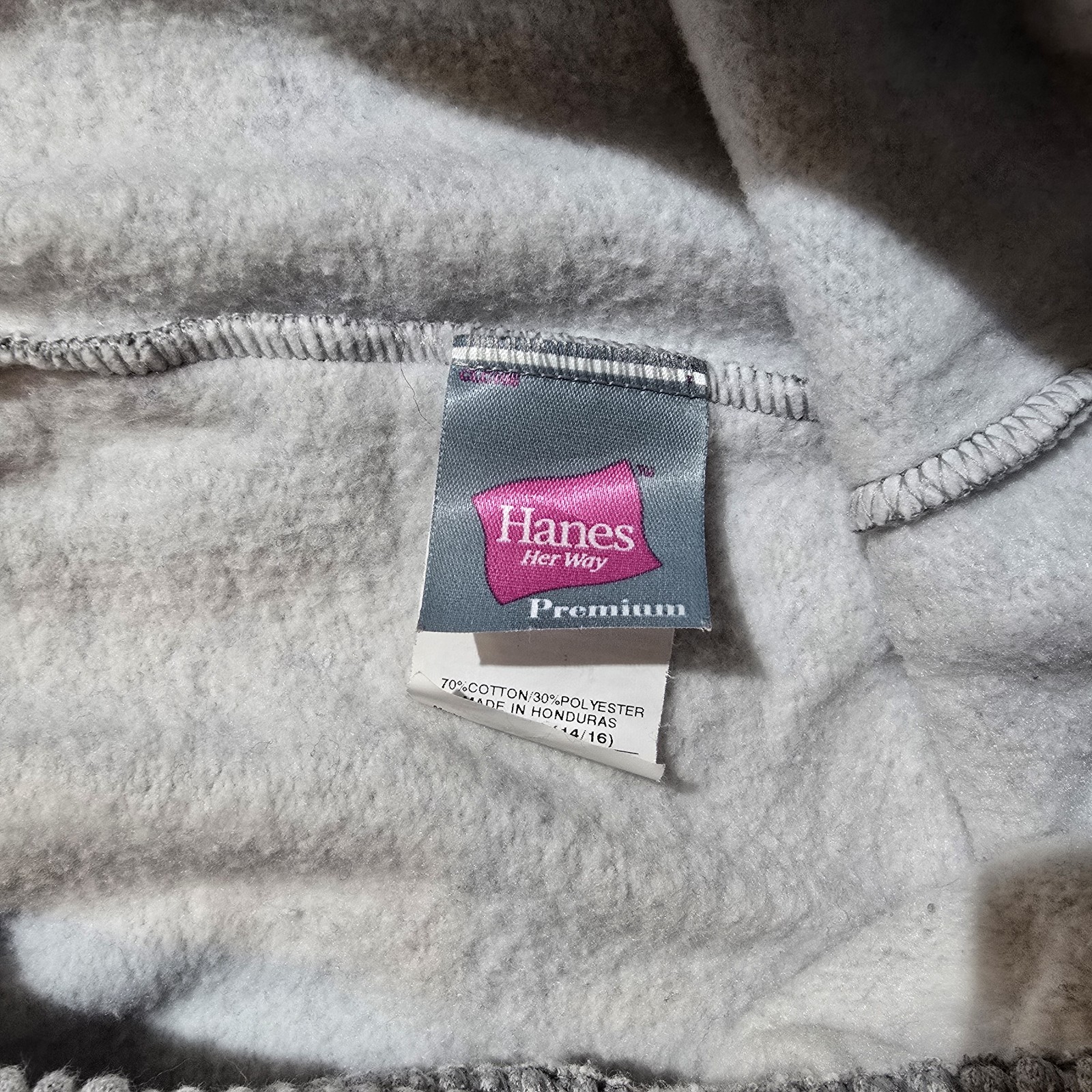 Vintage Hanes Her Way Premium Sweatpants Gray Elastic Waist Size XL