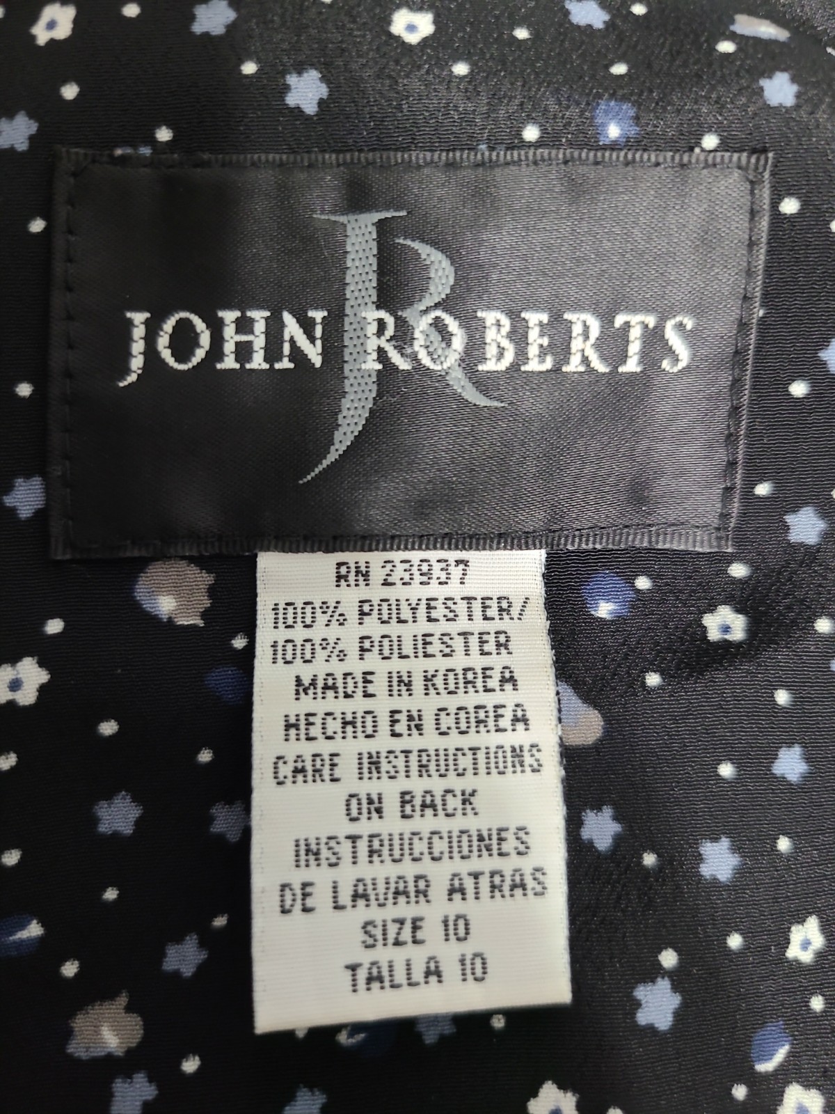 John Roberts Romper Dress Sz 10 Skorts Zipper Women