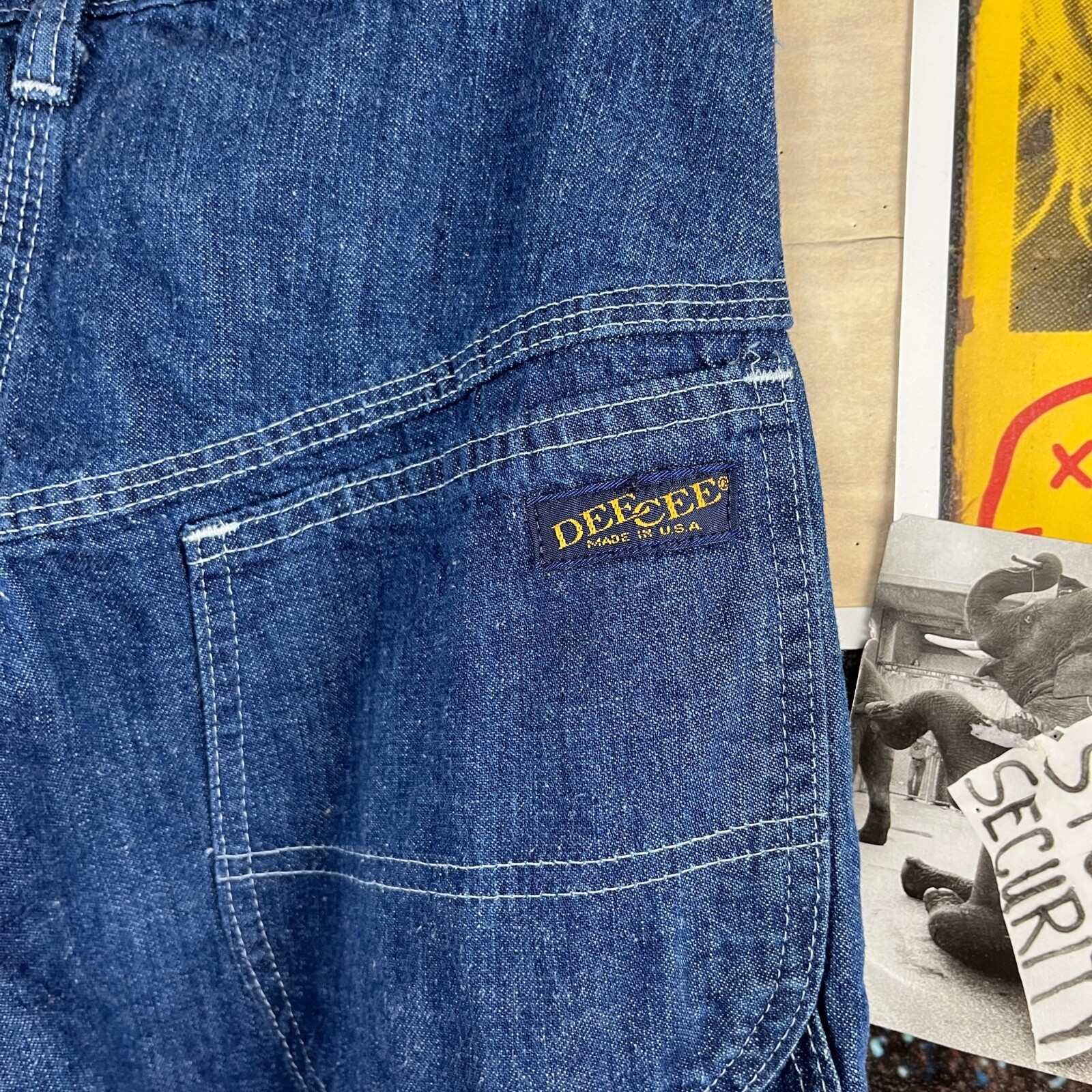 Vintage 80s High Rise Dee Cee Workwear Carpenter Denim Jeans 27×36