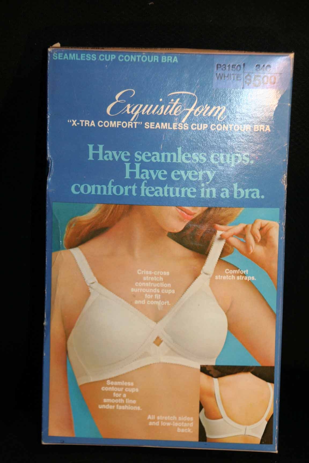 NOS 32 C VTG 70s BRA Seamless Cup X’TRA COMFORT Exquisite Form P3150 Vanity Fair