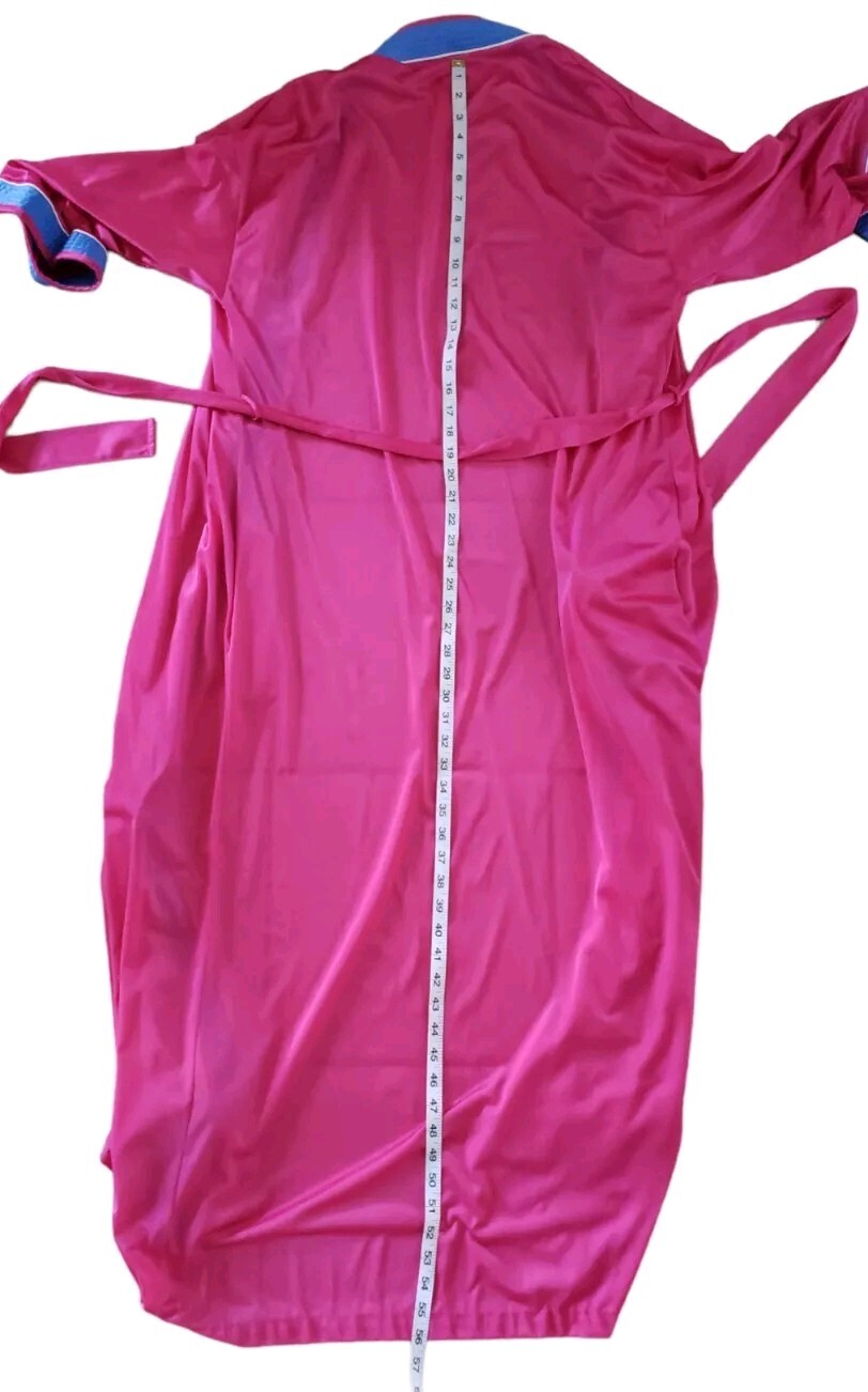 VTG Barad & Co Peignoir Set Robe & Gown Size Med/Large Pink USA ILGWU Lingerie