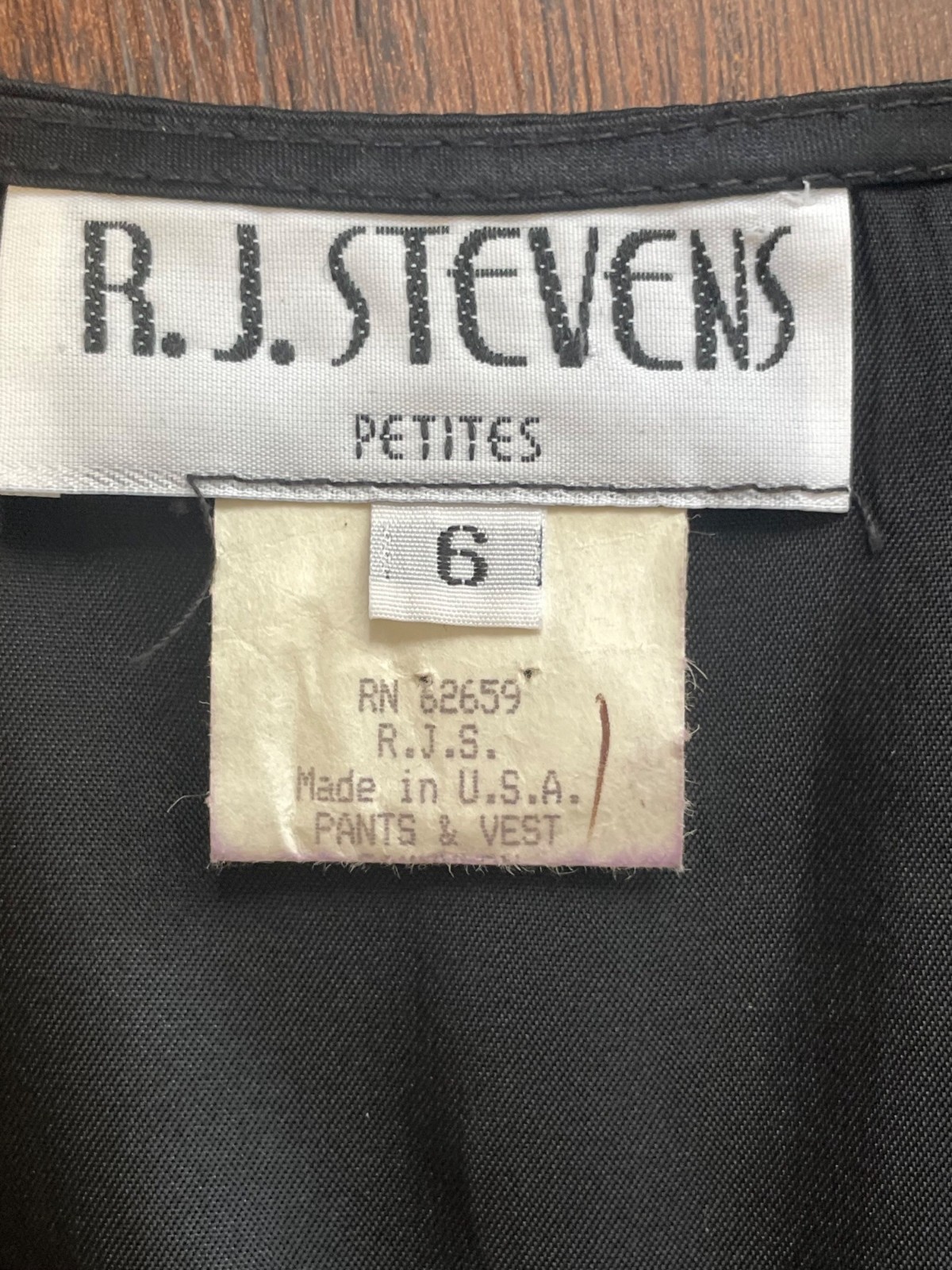 Vintage 1980s 1990s R.J. Stevens Polka Dot Vest Size 6