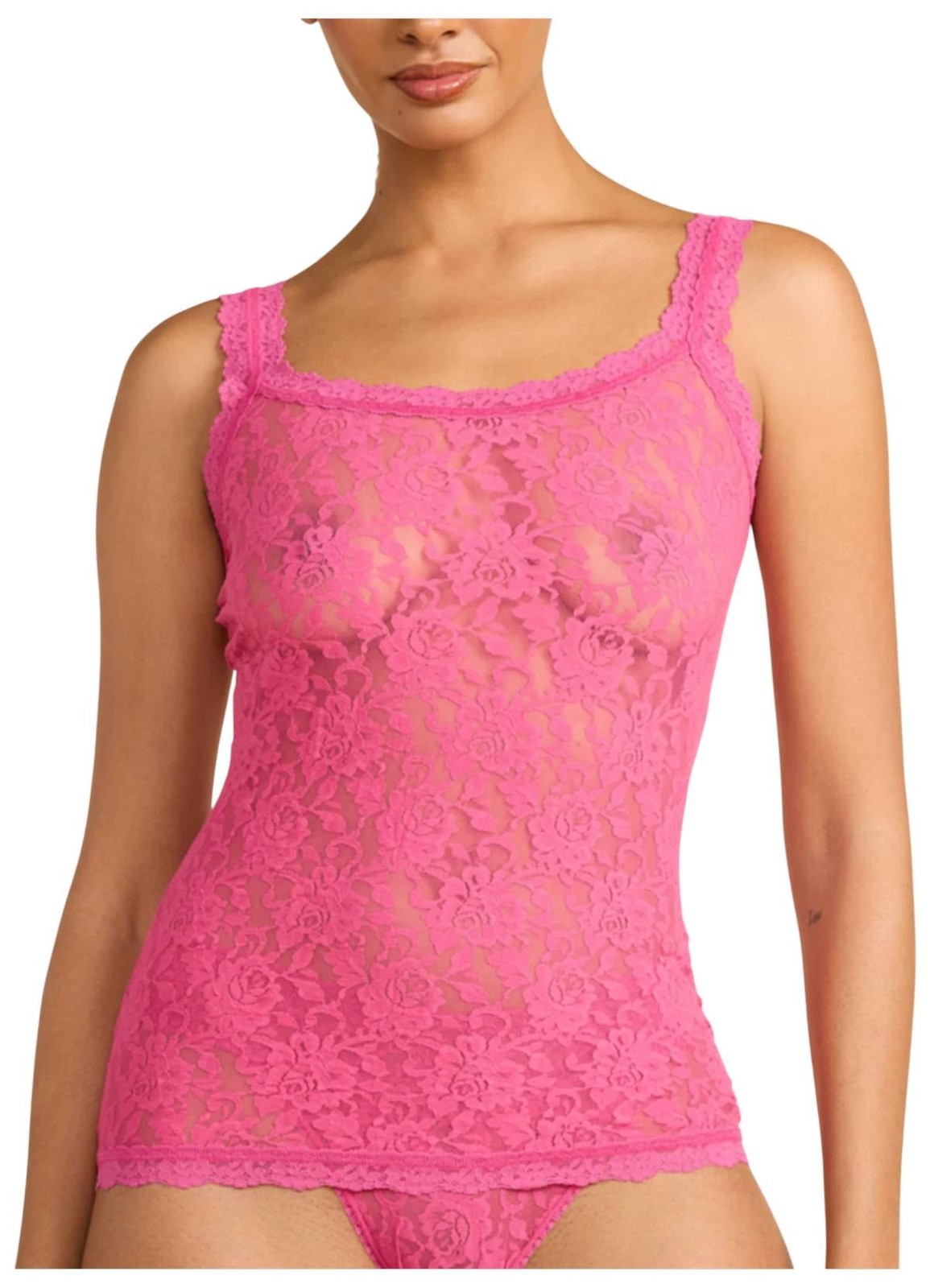 Hanky Panky Womens Signature Lace Classic Cami – Dragon Fruit Pink