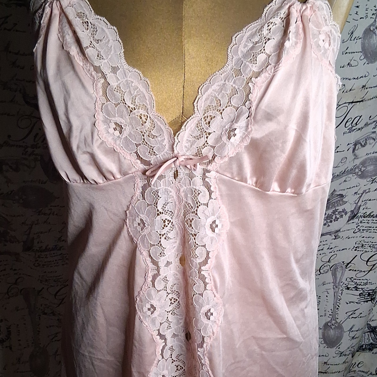 Vintage 1970’s Tom Bezuda For Barad & Co. Pink Camisol Lingerie