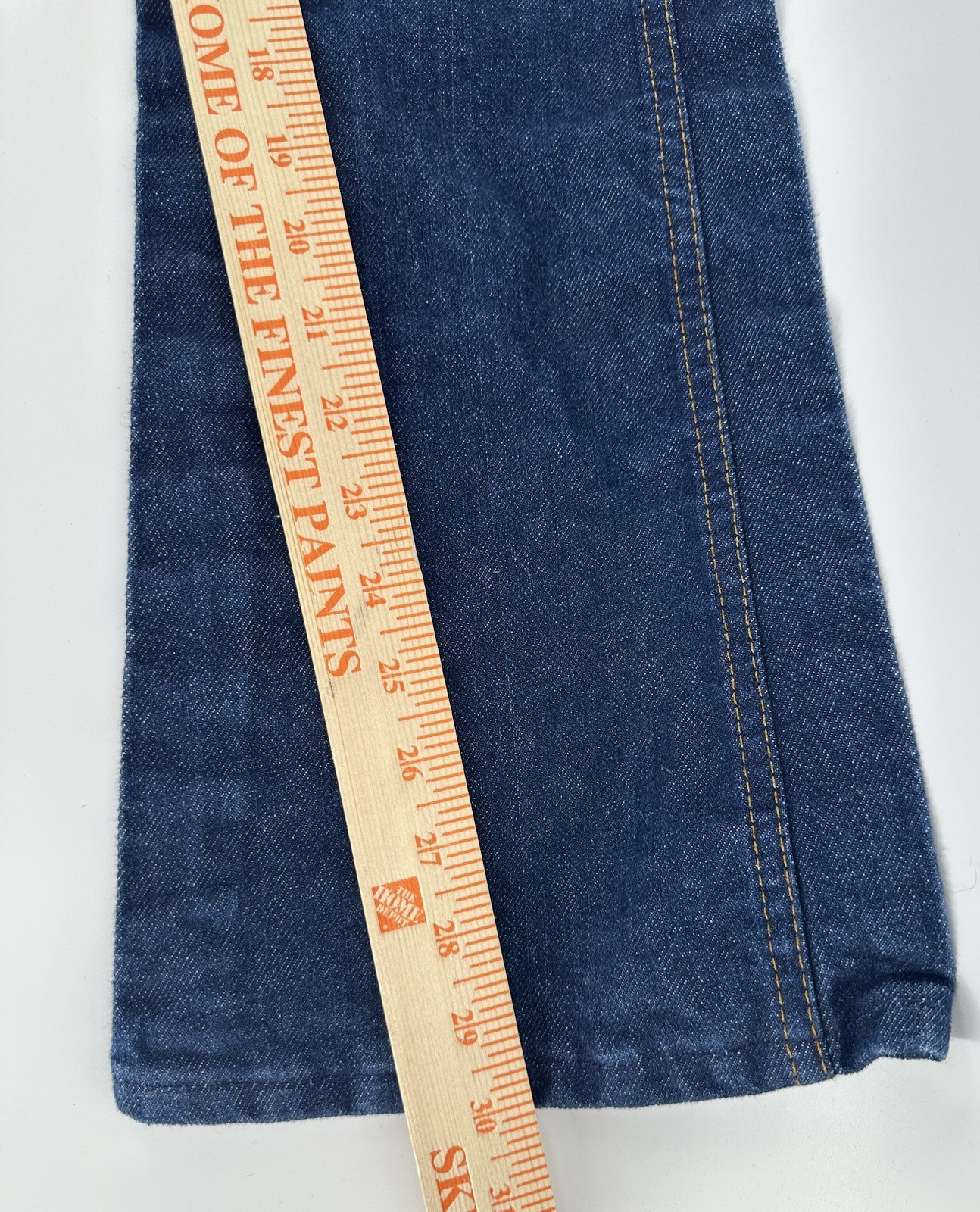 VTG Blue Jeans 28×30 High Rise Made In USA Napoleon Dynamite Bootcut CC06
