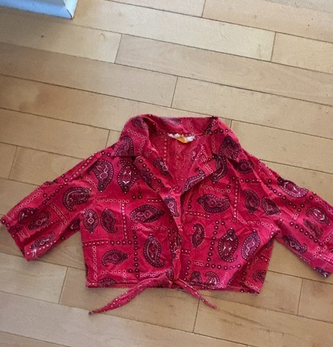 Super cute Vintage 70’s/80’s tie crop top