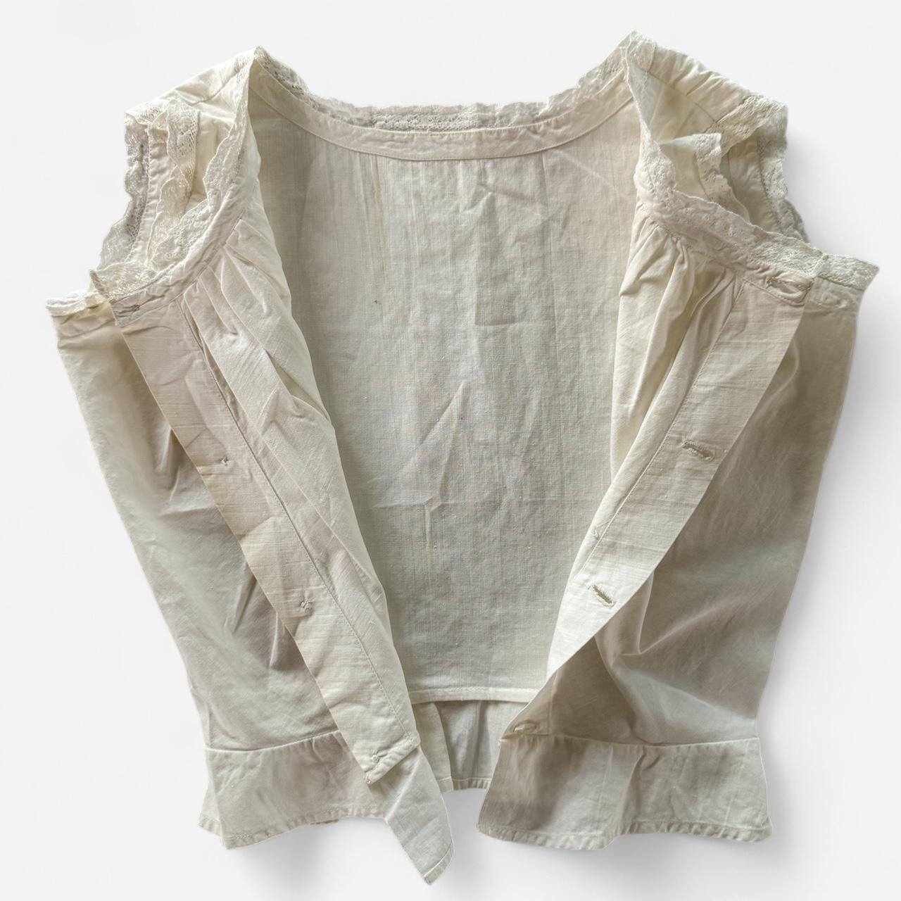 Vintage Antique Edwardian early 1900s Button up Corset Cover