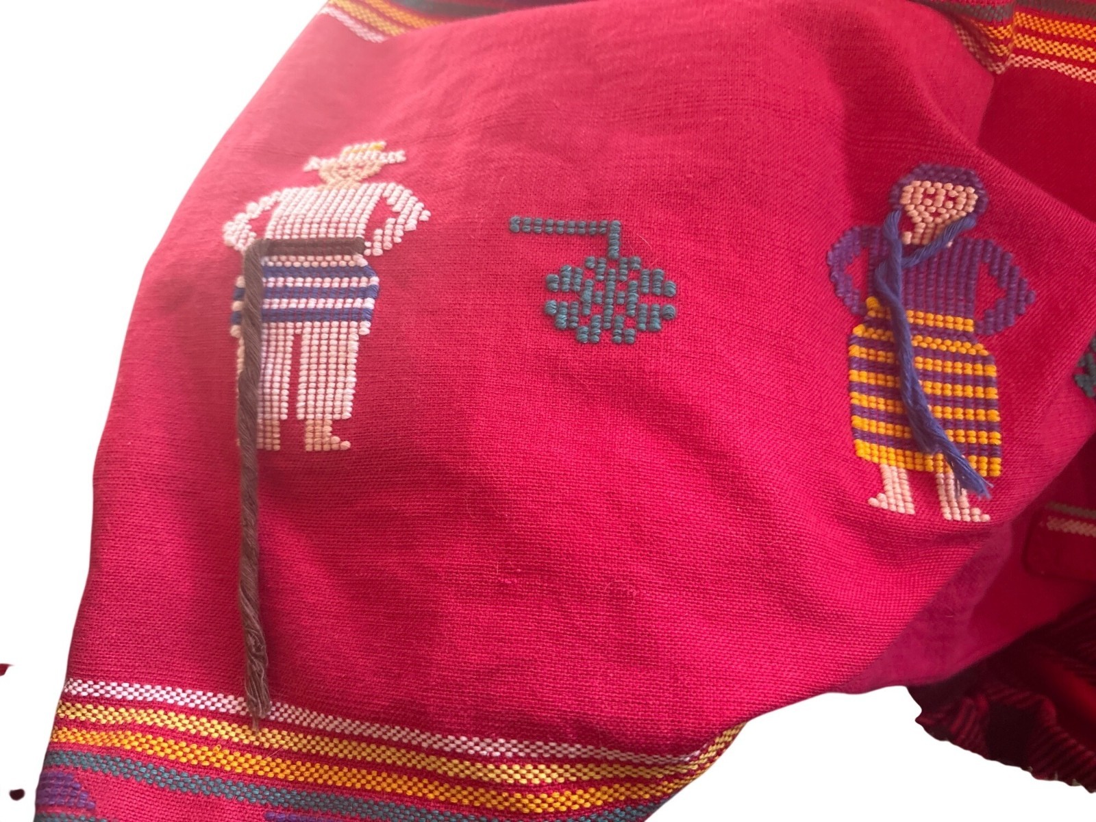 VTG 2 PC Set SkirtChavela Gay France Mexican Southwestern Tribal Embroidered MED