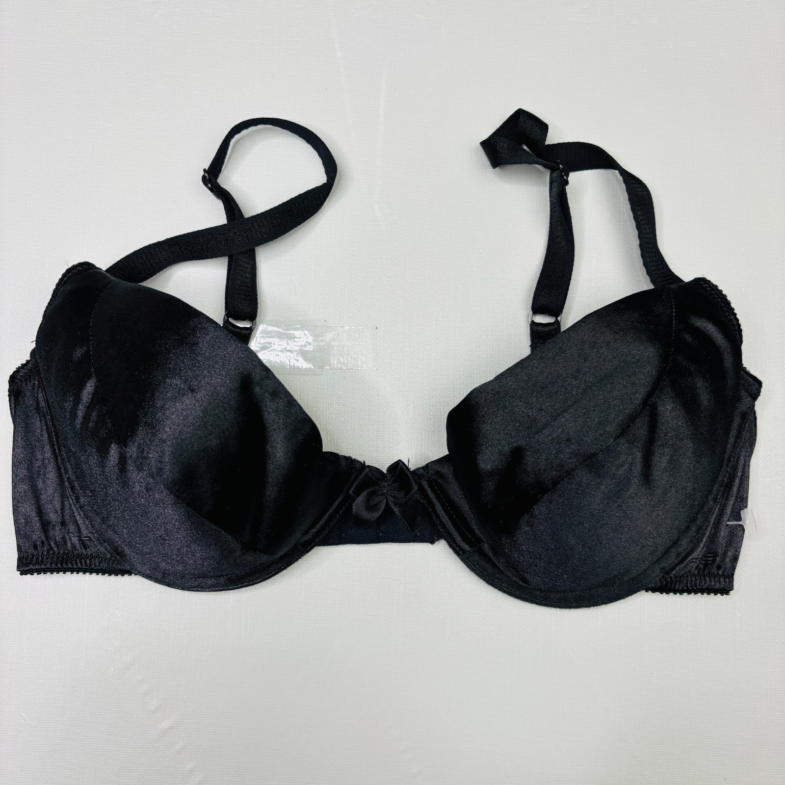 Vintage Victoria Secret 1277 Miracle Bra 36B Second Skin Satin Padded Push Up