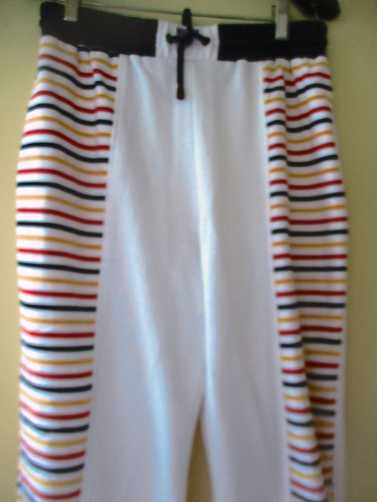 MONDI SPORTS J OGGER PANTS WHITE MULTICOLOR COTTON BLND SIZE 42 EU VINTAGE