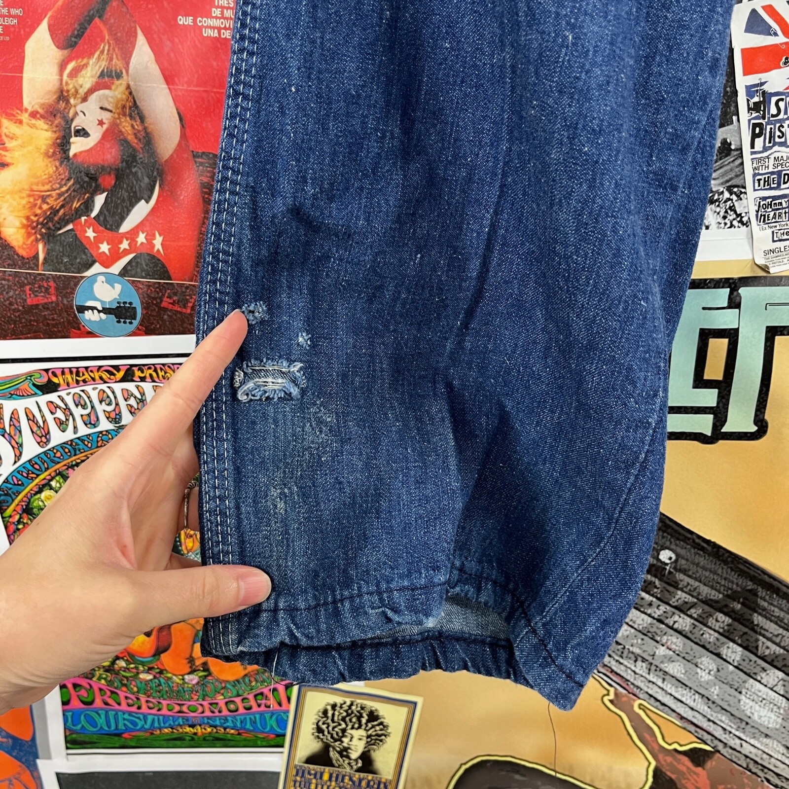 Vintage 80s High Rise Dee Cee Workwear Carpenter Denim Jeans 27×36