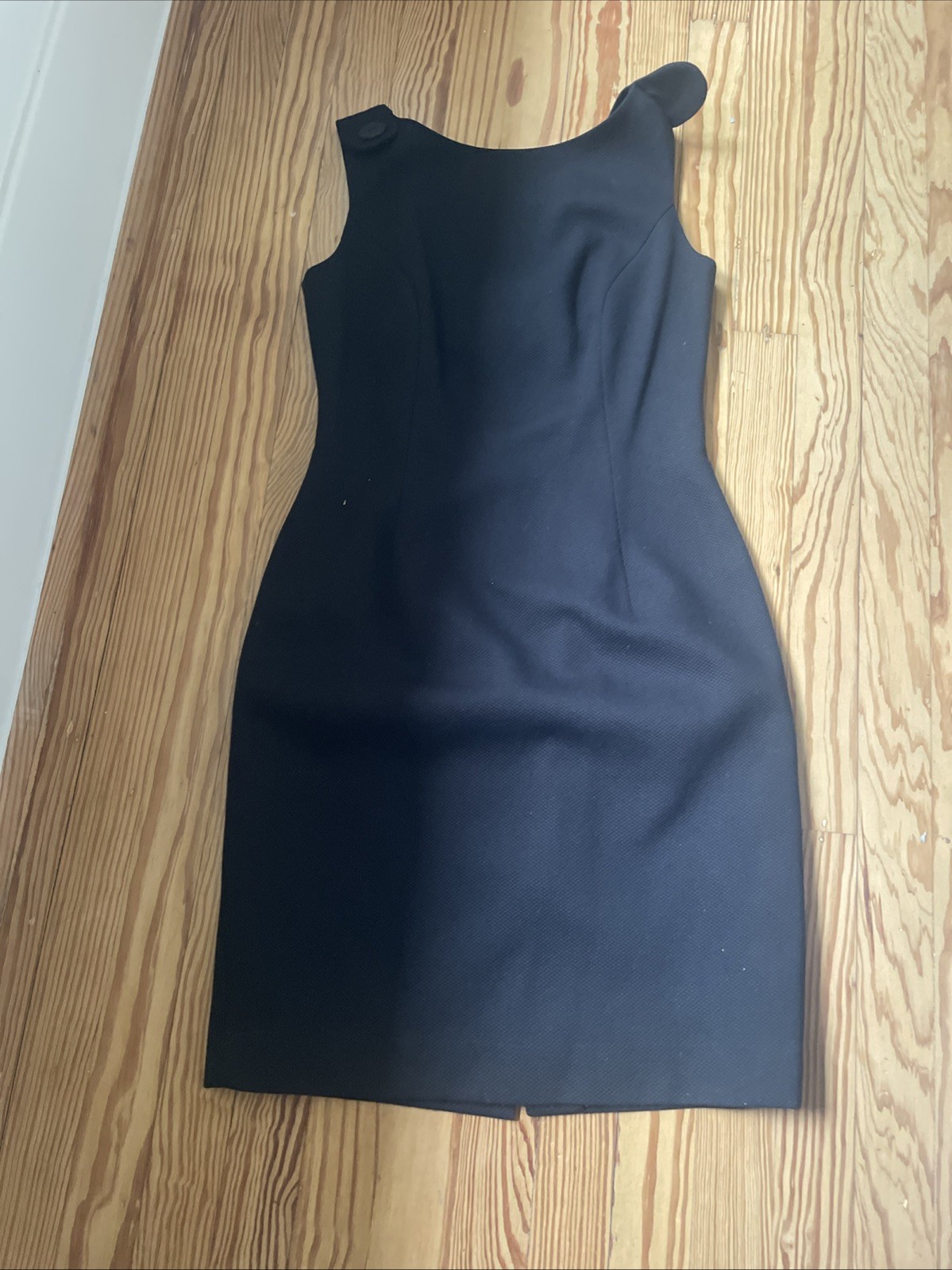 Vintage Maxelle Collection Black Cutout Dress – Size 8 100% Cotton Made In USA