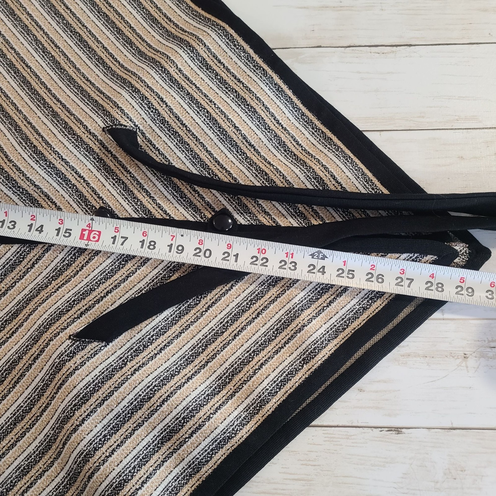 Vintage 60s 70s Butte Knit Striped Poncho Striped Retro Free Size Lagenlook