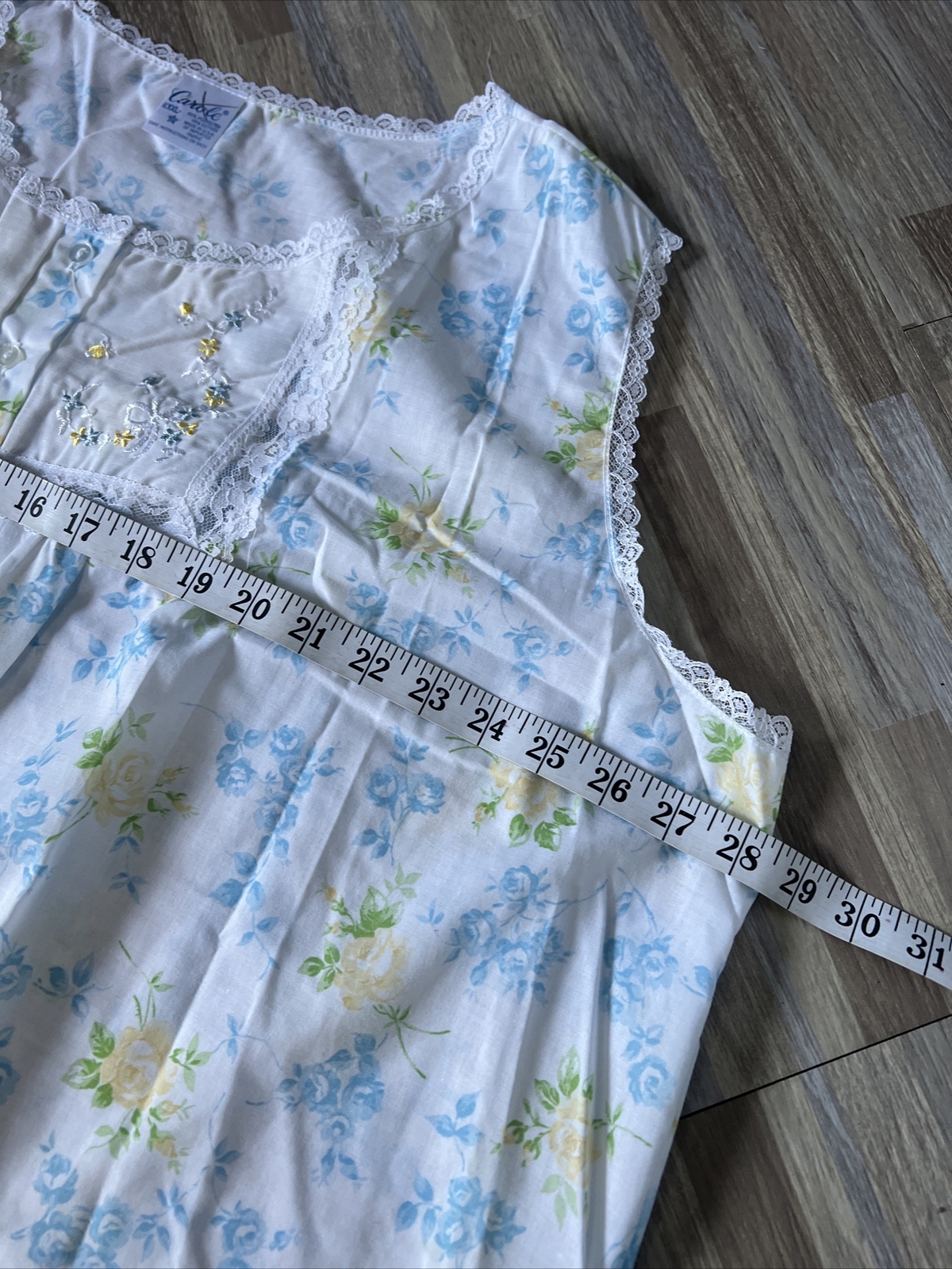 Carole Night Gown Women’s XXXL Floral Print Lounger Lightweight Grannycore Smock