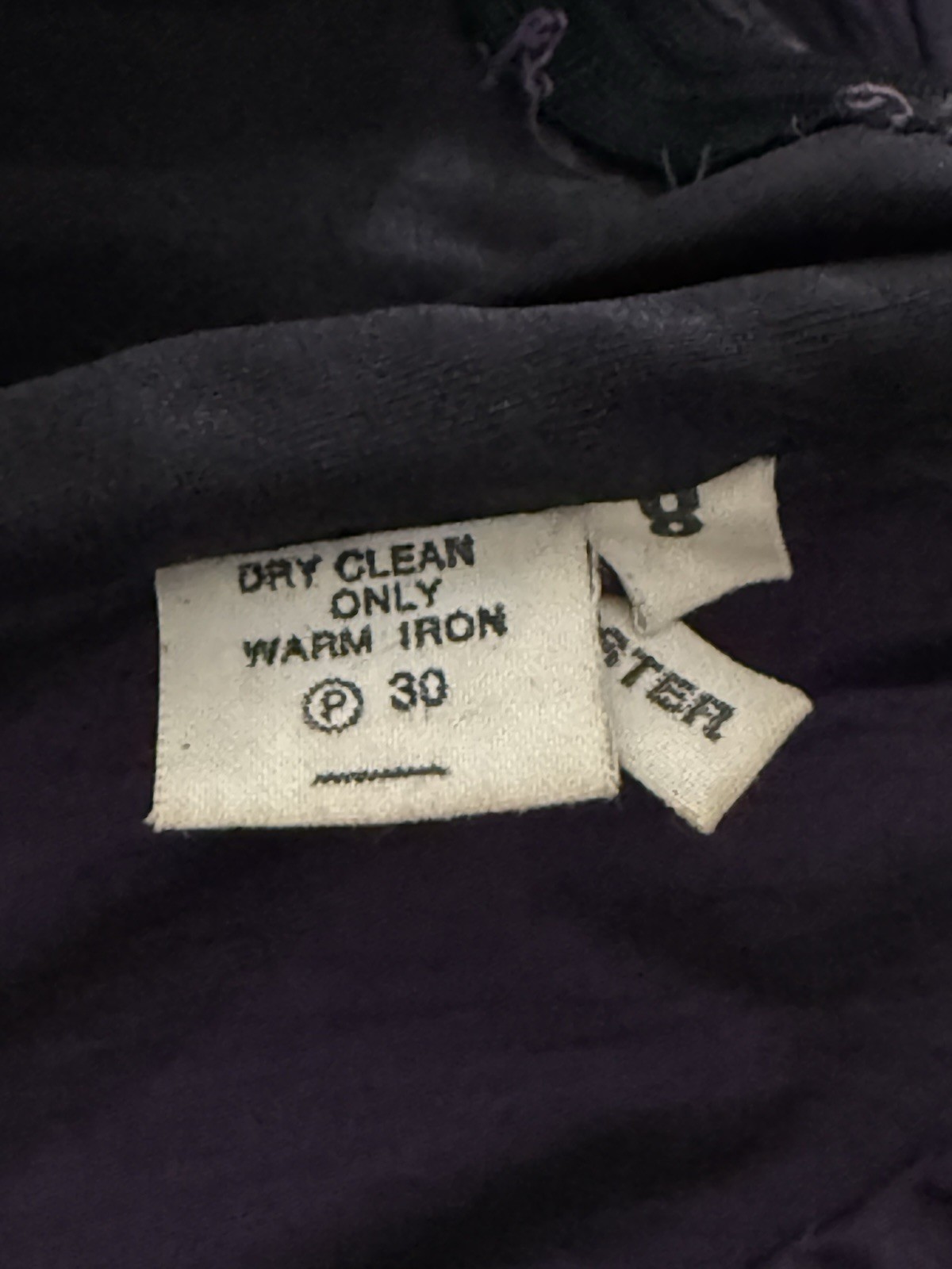 STUDIBAKER HAWK dress formal Purple Black Full Skirt Bustle gown 1980s Vintage 8