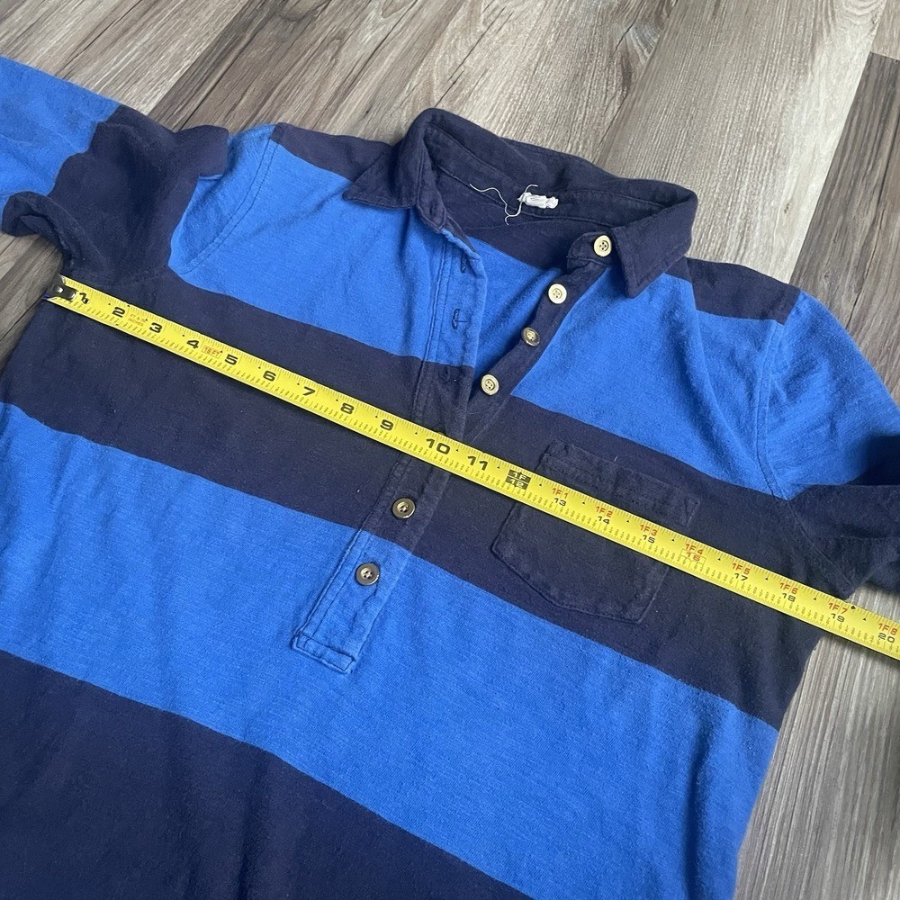 J Crew Rugby Shirt Dress Navy And Cobalt Blue Size M Y2K Vintage Preppy