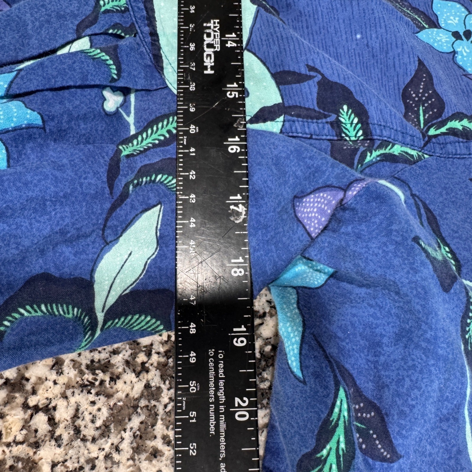 Vintage Fundamentals Floral Midi Praire Dress L Blue Cotton Flowy Cottagecore