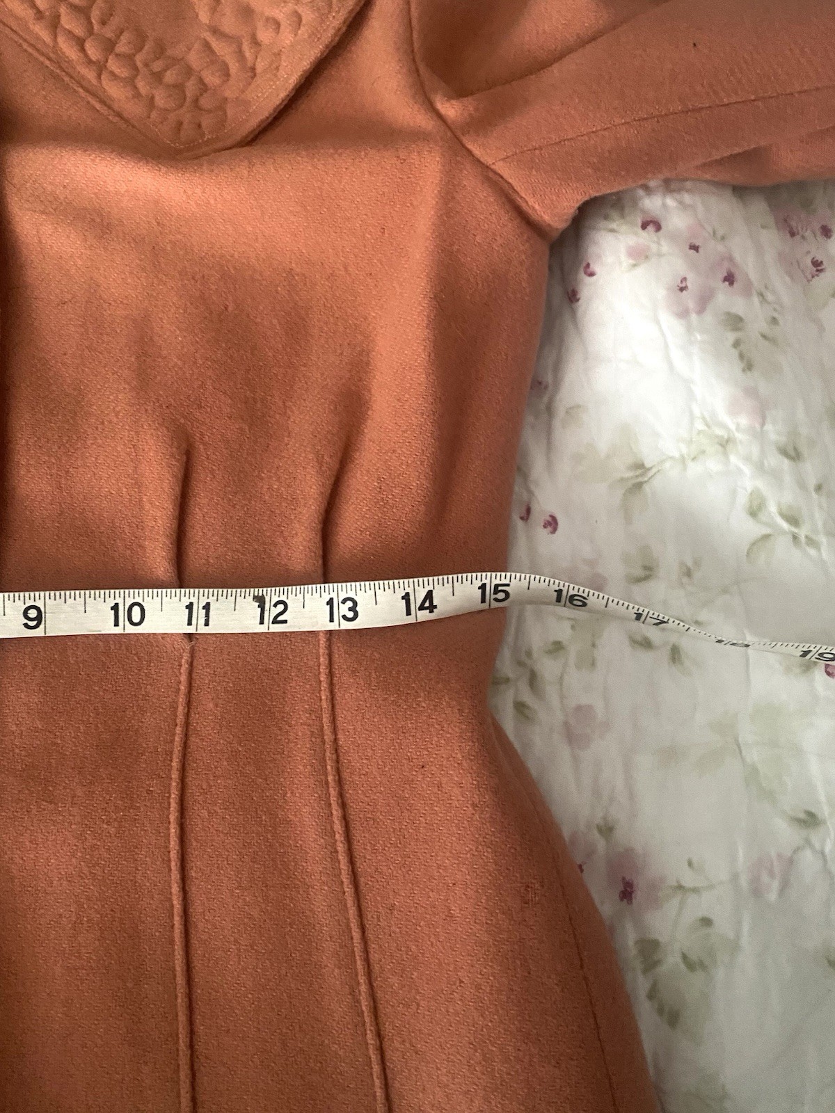 Vintage 1940’s Tufted Peach Fitted Jacket Bonny Juniors