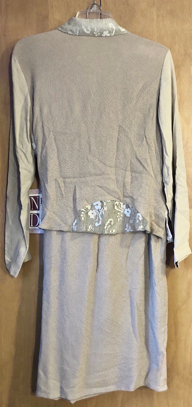 NEIL & DAVID 90s Patchwork Fairy Lightweight Jacket Dress S NOS Tag CA Cali Bead