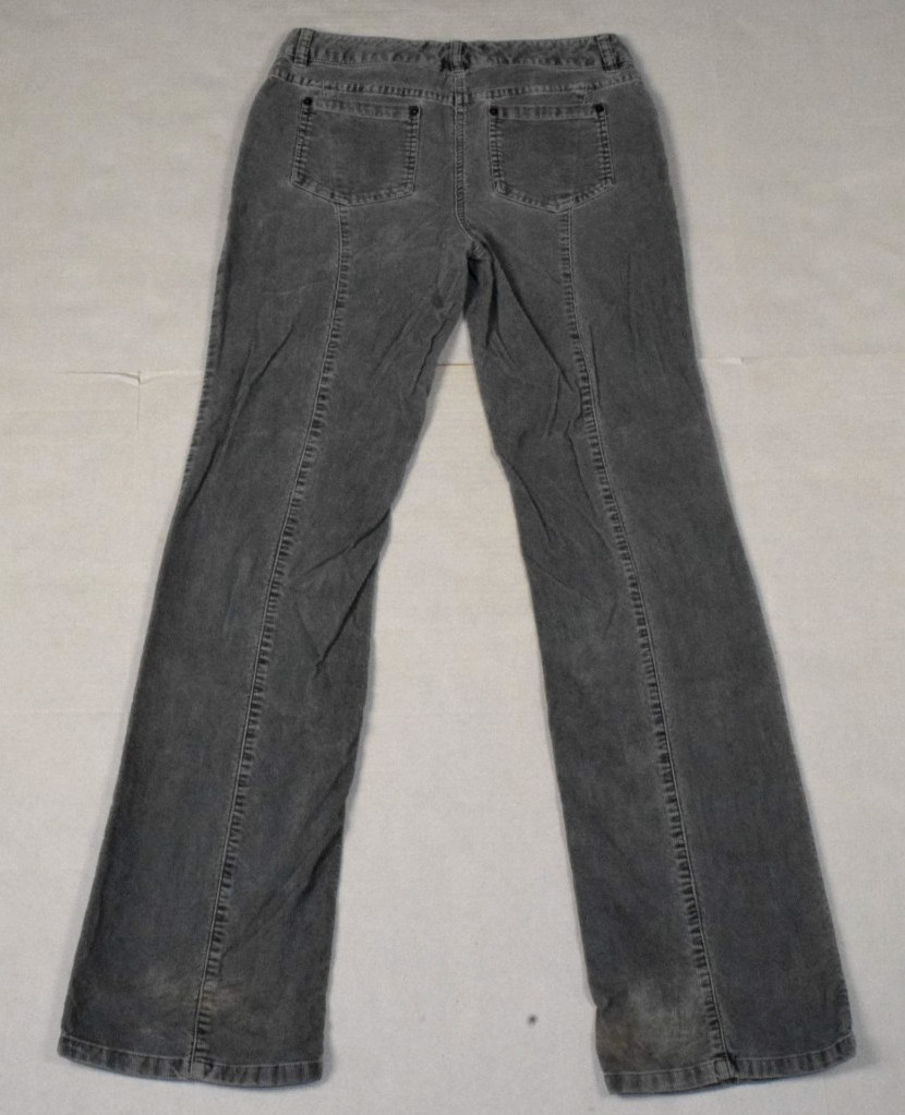 Vintage Corduroy Pants London Jean Size 6 Long 90s The Christie Fit Smoky Gray