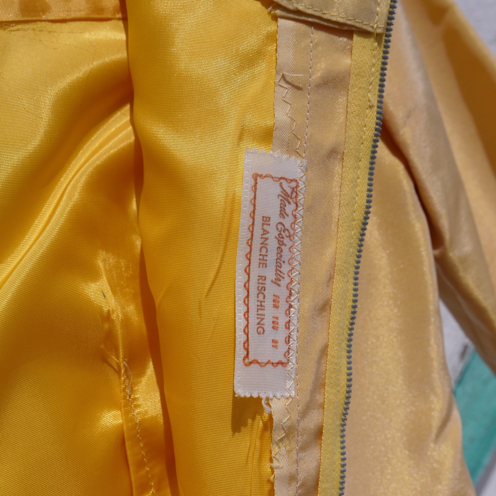 Gorgeous handmade vintage 1960s gold shimmer fit and flare cocktail dress