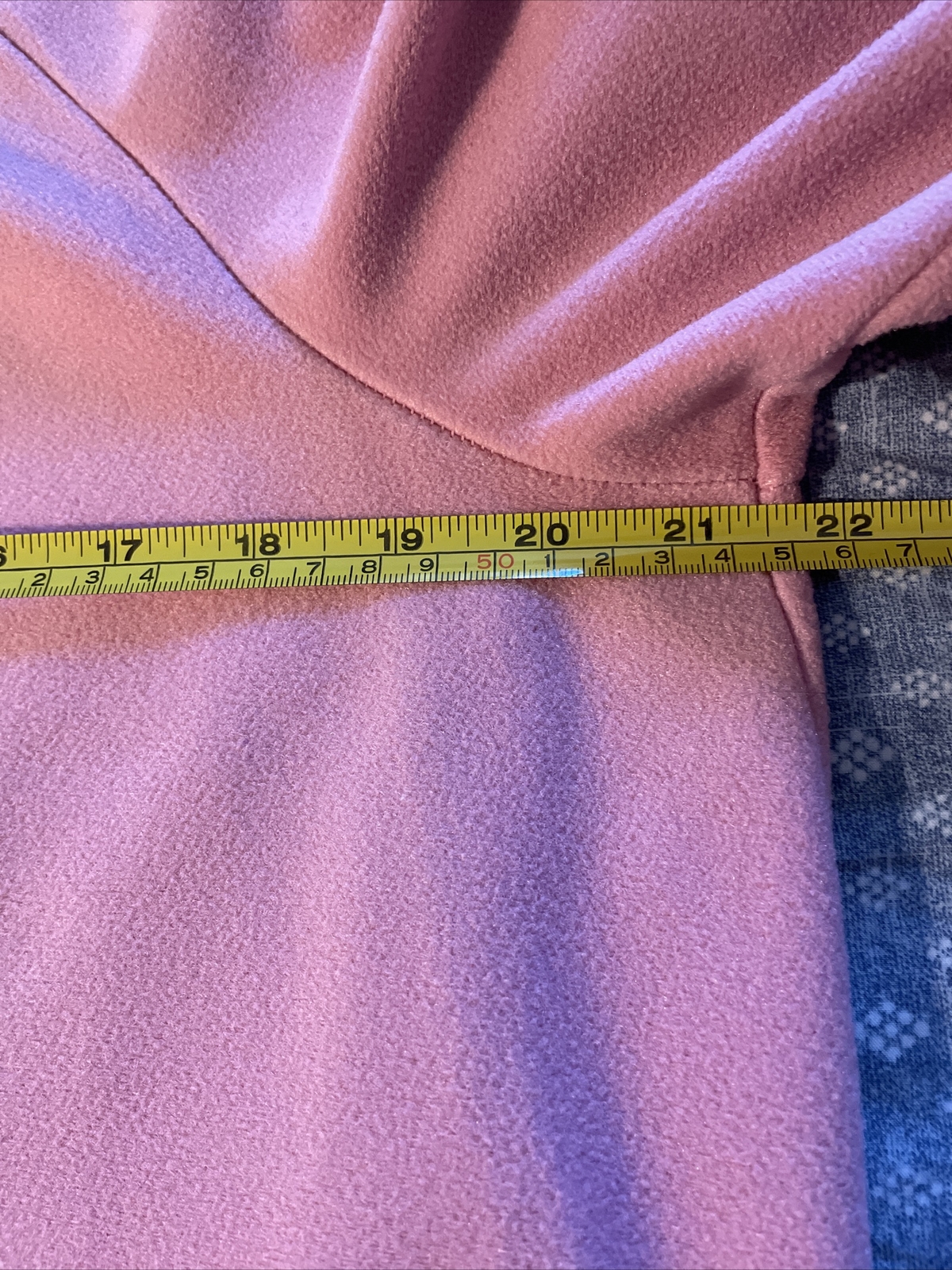 VTG Vanity Fair pink fleece Embroidered Zip Robe Lounger USA Dacron Polyester M