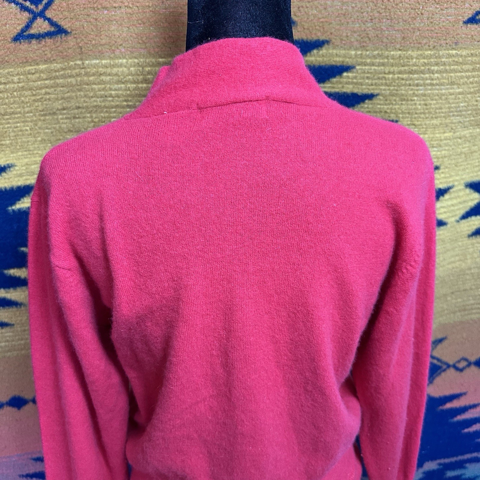 Vintage Christie & Jill Lambswool Angora Rabbit Hair Red Sweater. Medium.