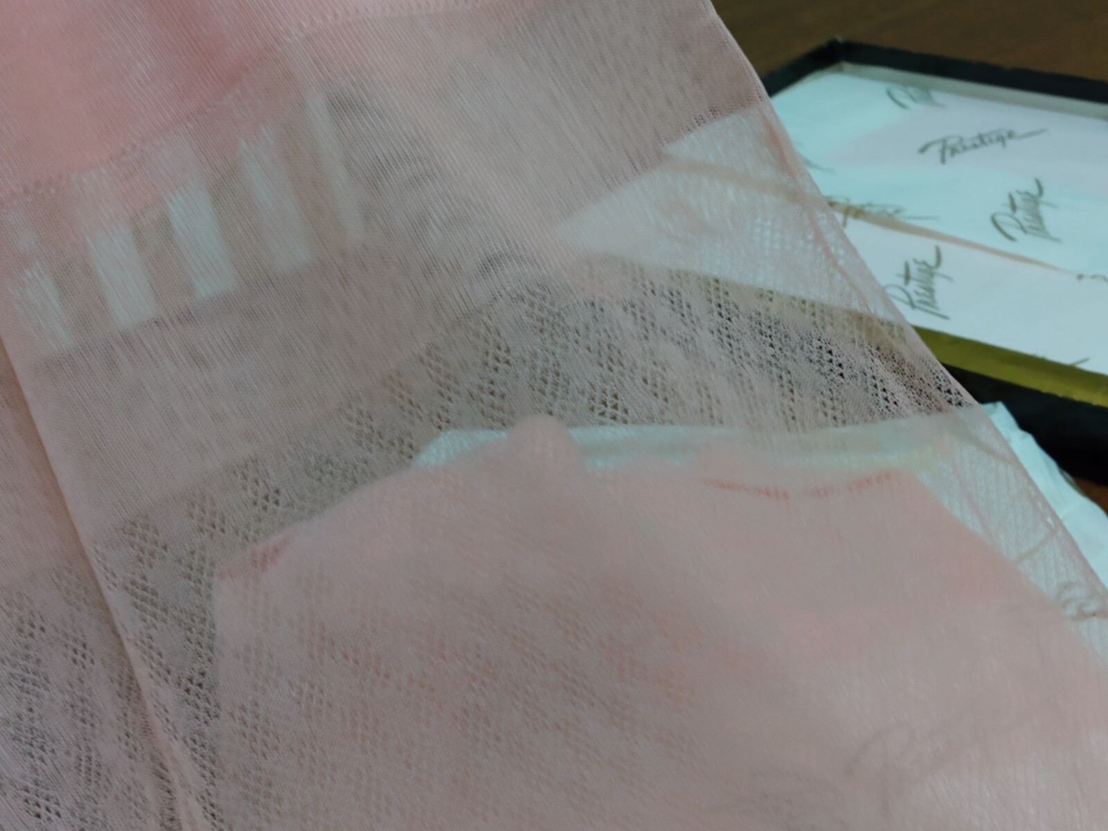Vintage Prestige Thigh High Pantyhose Pink Illusion Sz 10 Stocking Lot of 5 Pair