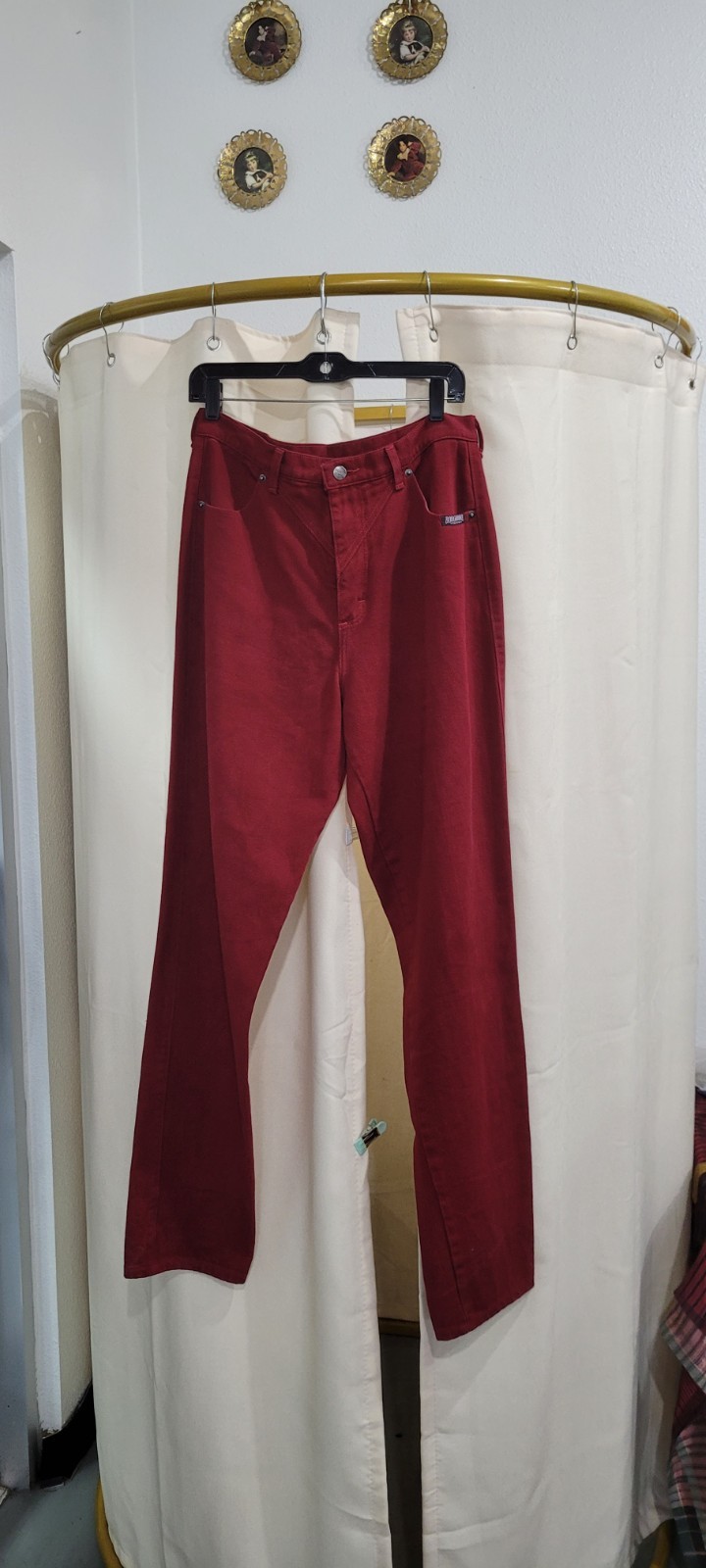 80’s Vintage Burgundy RoughRider HIGH WAIST Jeans Women’s