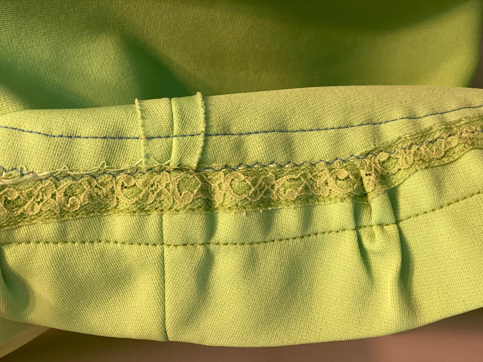 Vintage 60’s 70’s Lime Green Retro Halter Lapel A-line Mini Disco Sport SunDress
