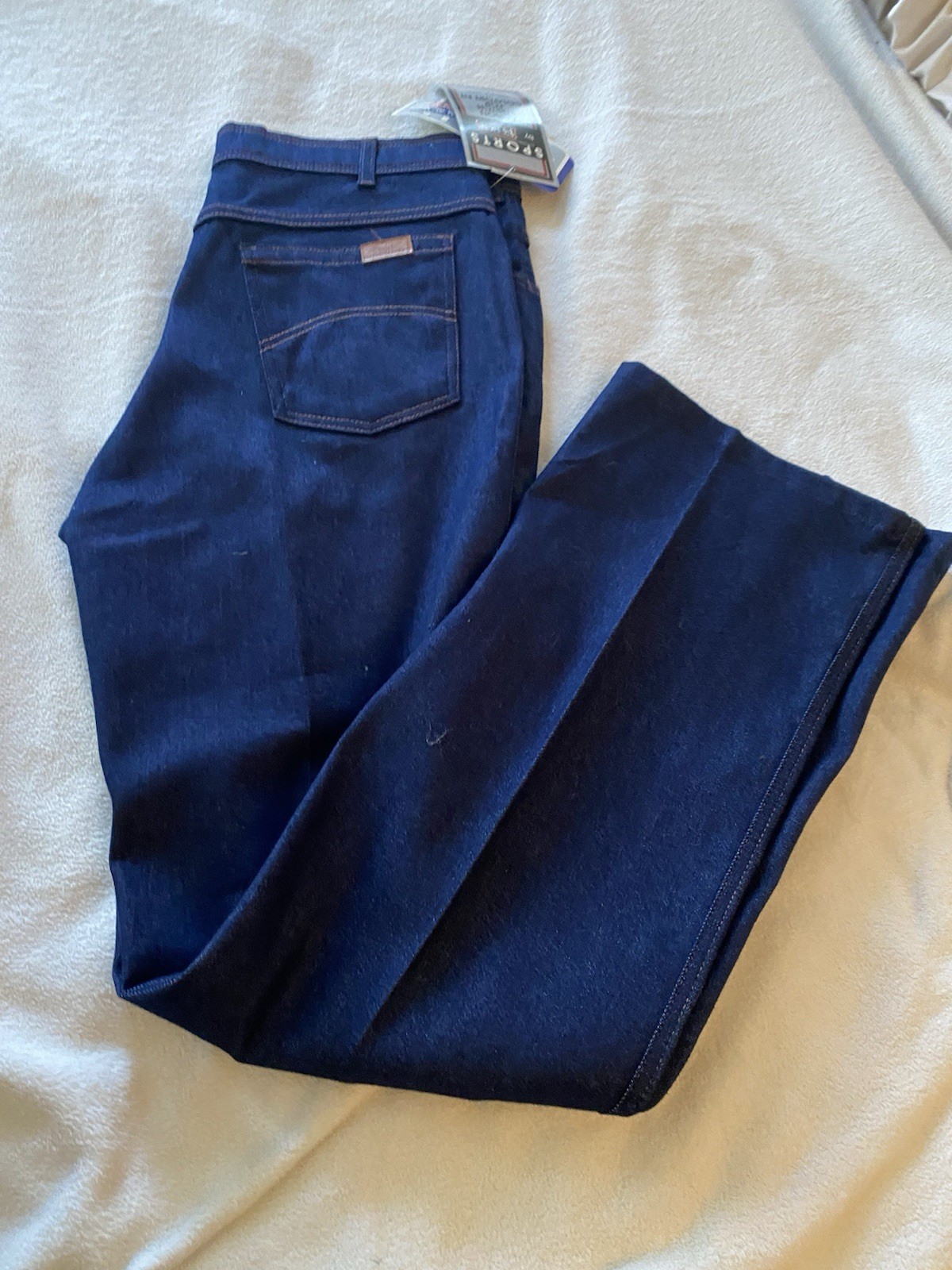 Vintage Big Smith Jeans Sports Comfort Stretch NOS 80s 36×34 Talon Zip BNWT