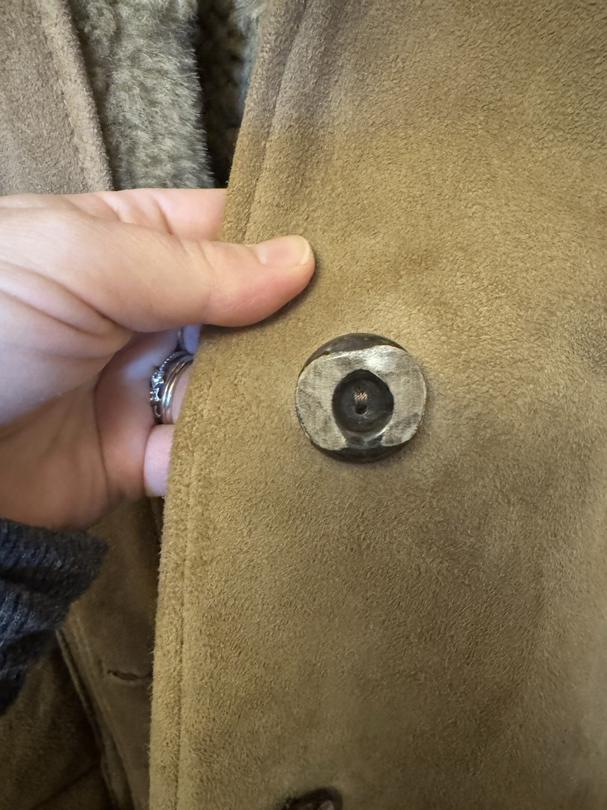 REAL VINTAGE Samband Of Iceland Shearling Lamb Penny Lane Full Length Coat