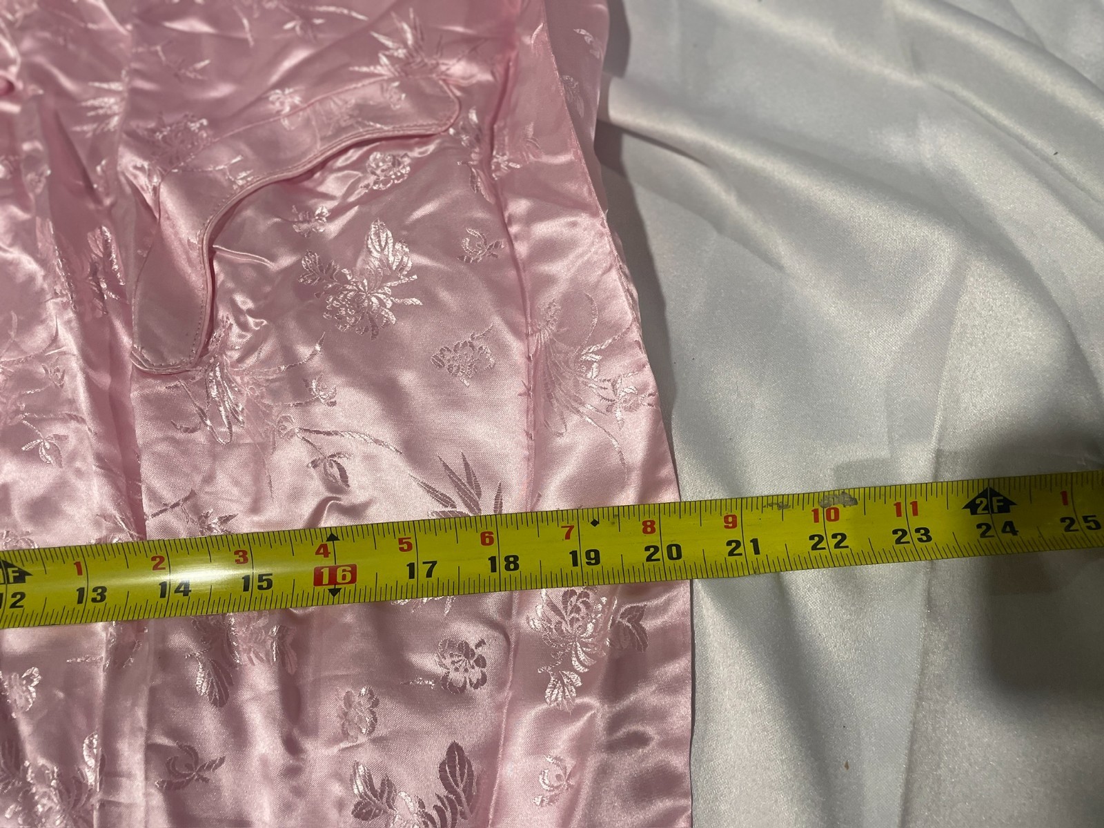 VINTAGE CHINESE SILK BROCADE LONG ROBE by Double Peach China